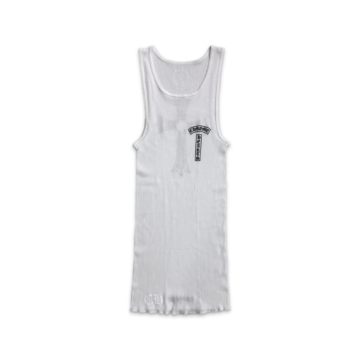 Chrome Hearts タンクトップ MEDIUM ホワイト Rib Horseshoe Tank Top 