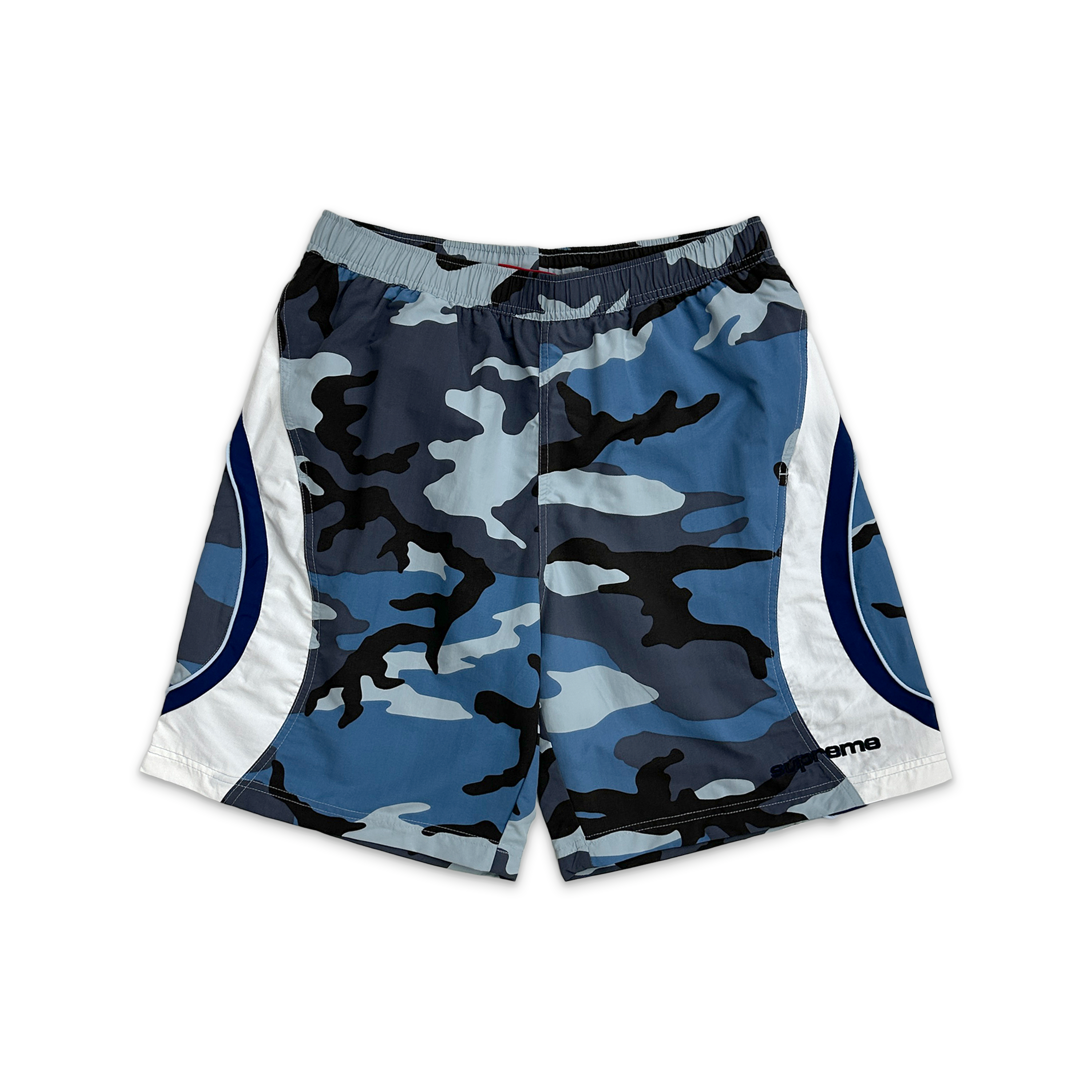 パンツ S Supreme Paneled Water Short Blue Camo Paneled Water Shorts 