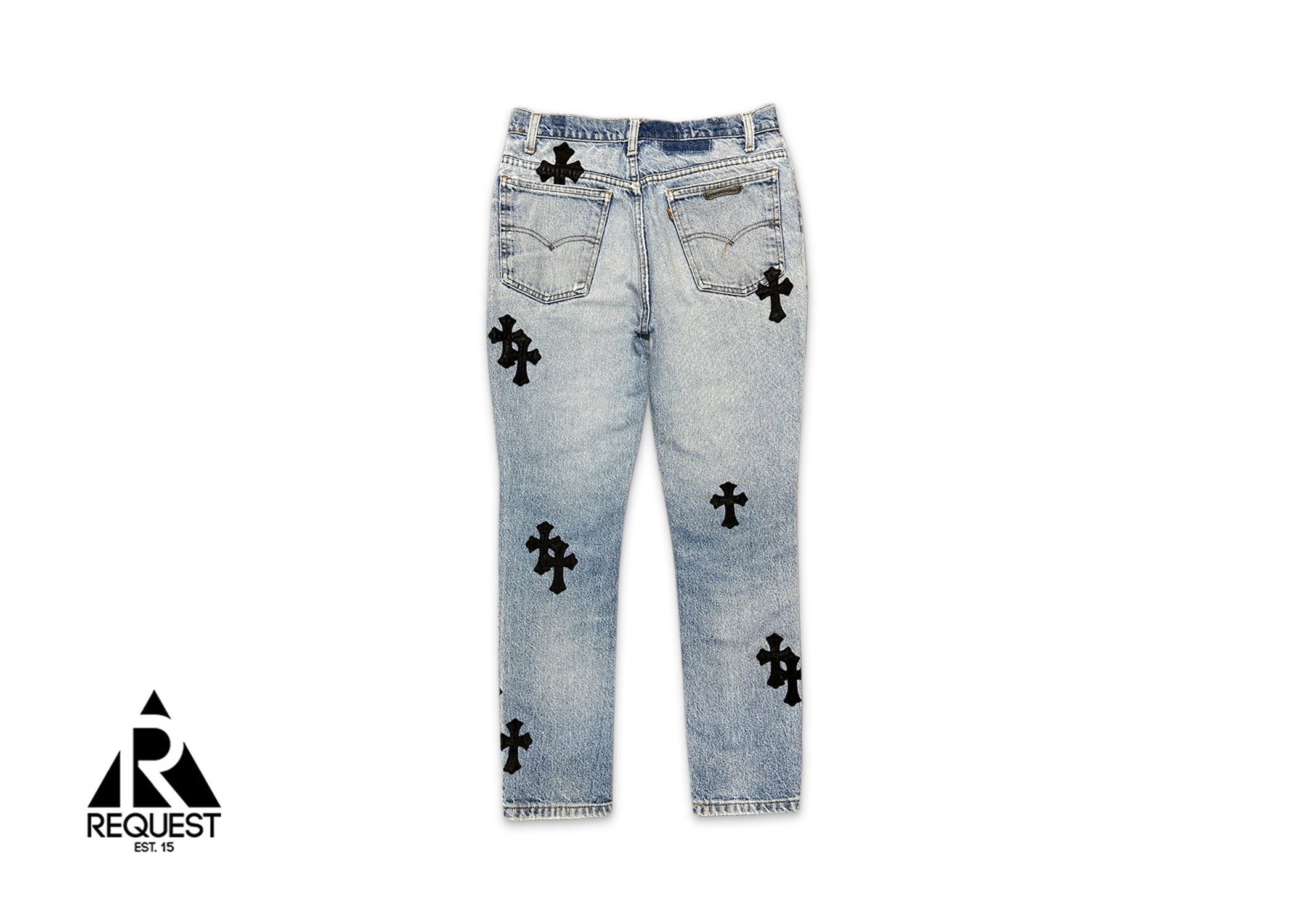 Levi's Light Wash Denim "Black Crosses"