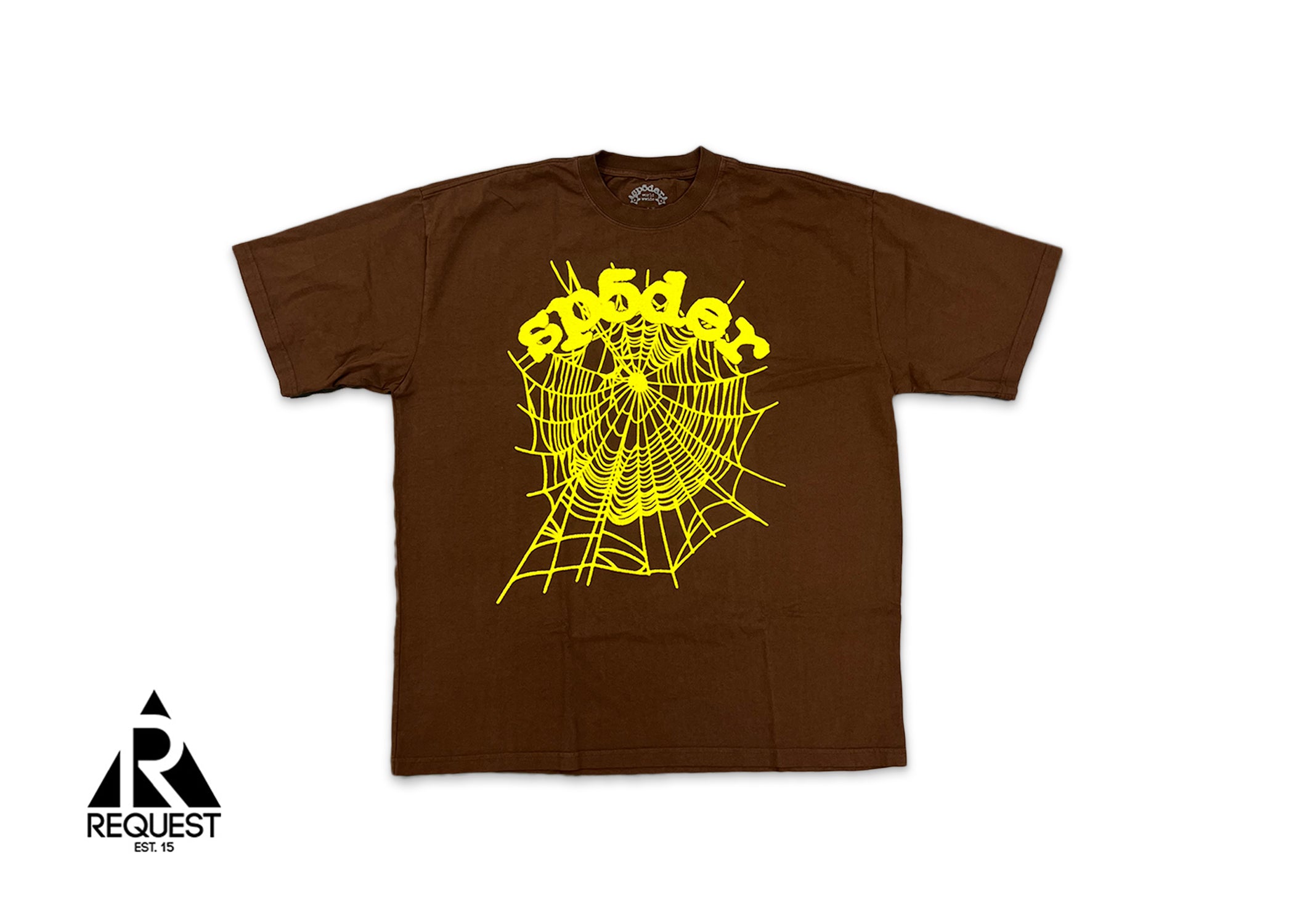 Sp5der OG Web Tee "Brown"