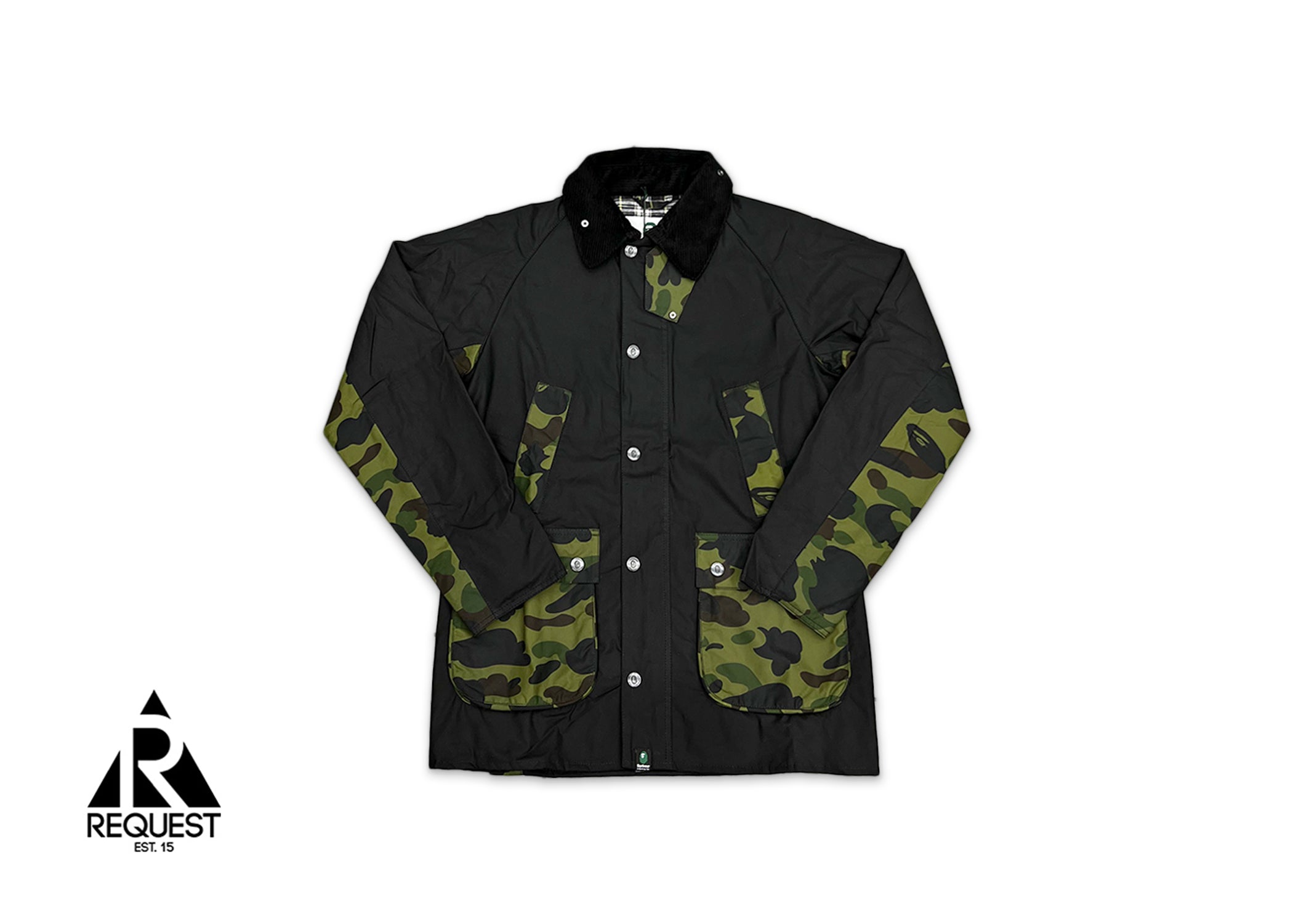 BAPE x Barbour 1st Camo Bedale Jacket "Black"