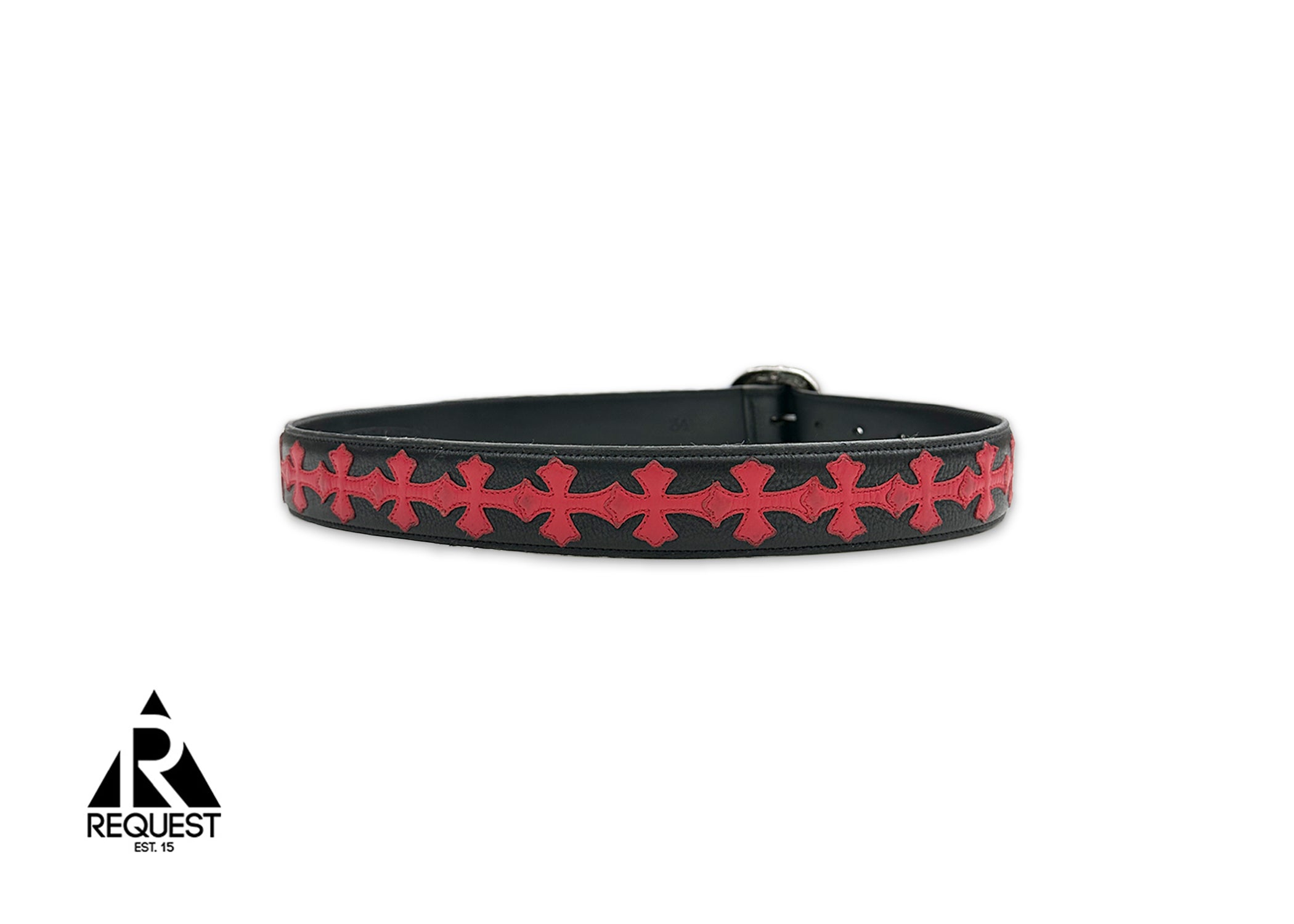 Gunslinger Cross Patch Belt "Black Red"