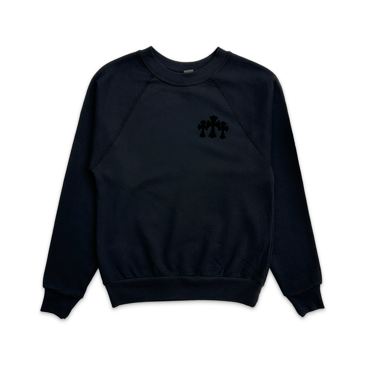 Triple Cross Velvet Sweatshirt 