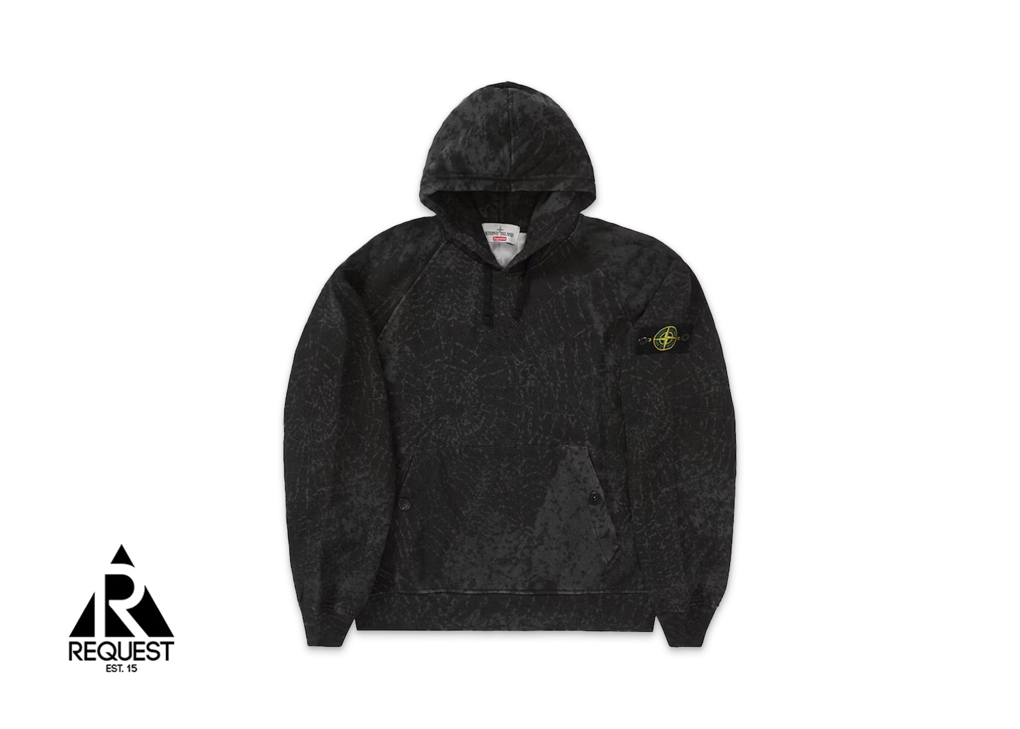 Supreme Stone Island Hooded Sweatshirt FW23 "Black"