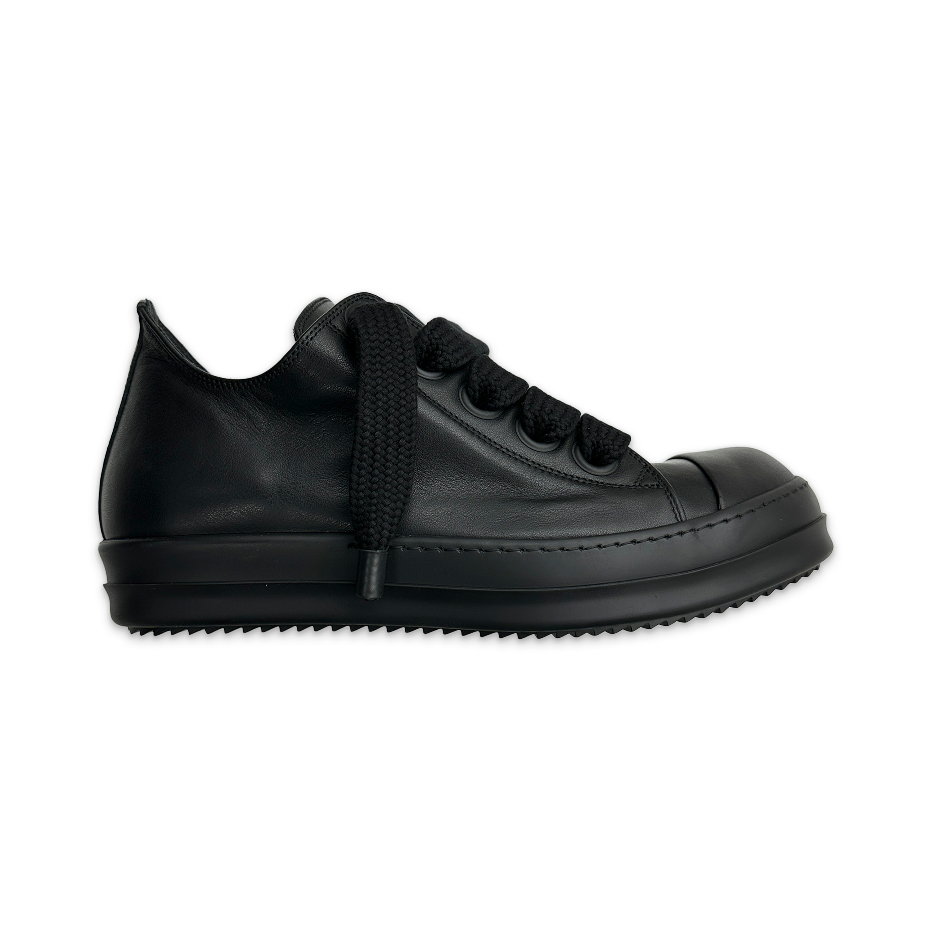 Temple Jumbo Lace Leather Ramones Low "Triple Black"