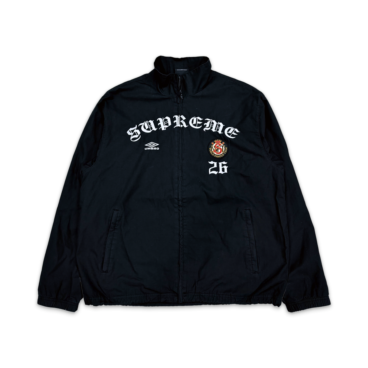 x Umbro Cotton Ripstop Track Jacket FW26 "Black"