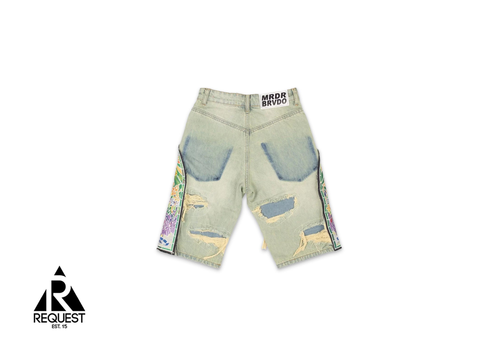 Who Decides War Cathedral Denim Shorts "Blue"