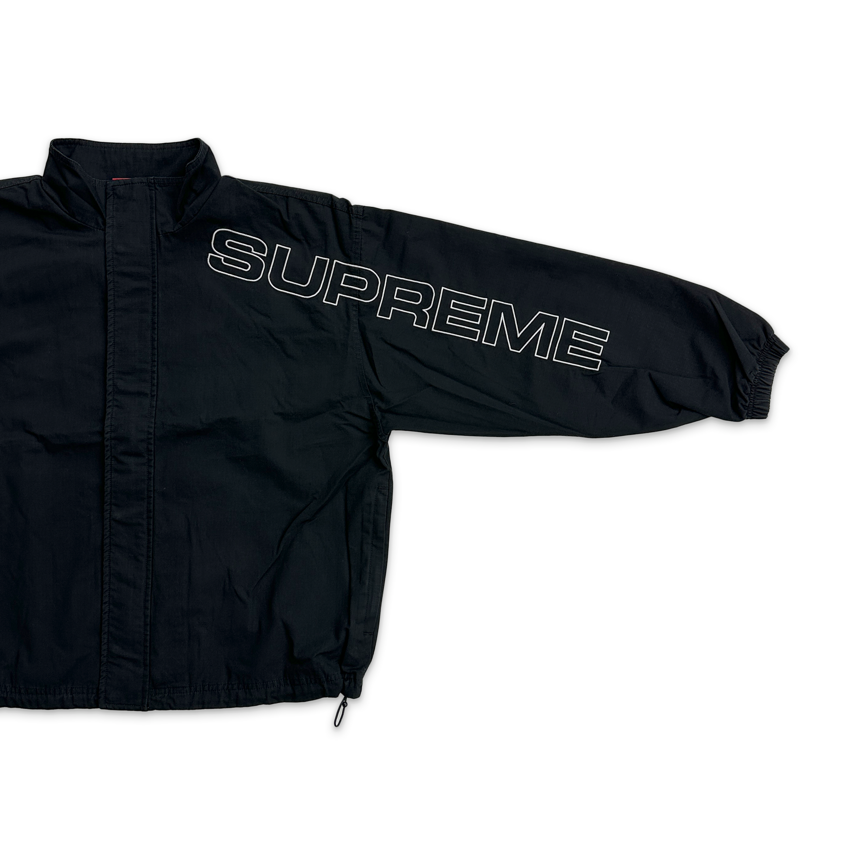 Spellout Ripstop Track Jacket FW25 "Black"