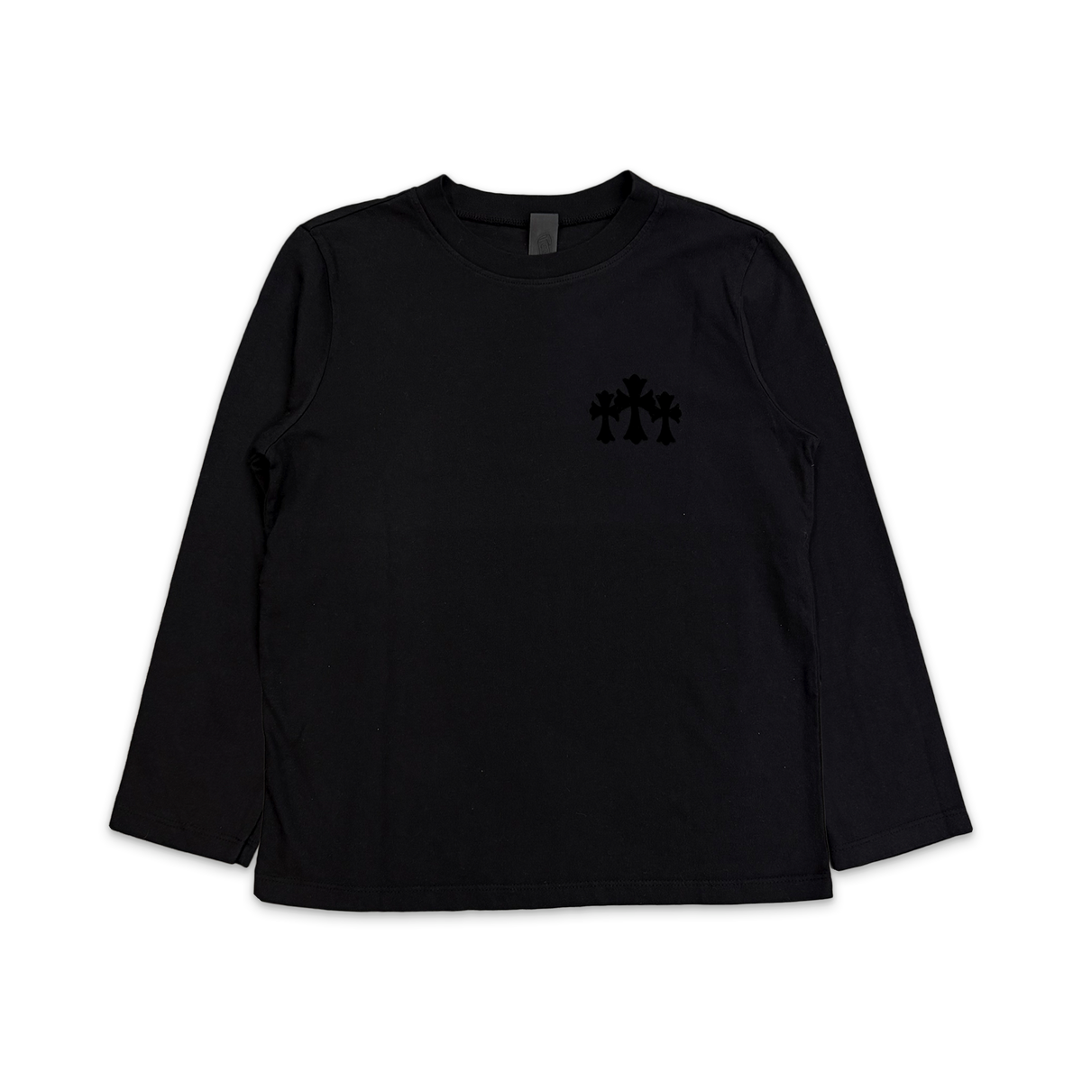 Tシャツ・カットソー Chrome Hearts Triple Cross Logo L/S LS T-Shirt TEE Black Chrome Hearts Triple Cross Logo L/S T-Shirt - SRM – SHENGLI