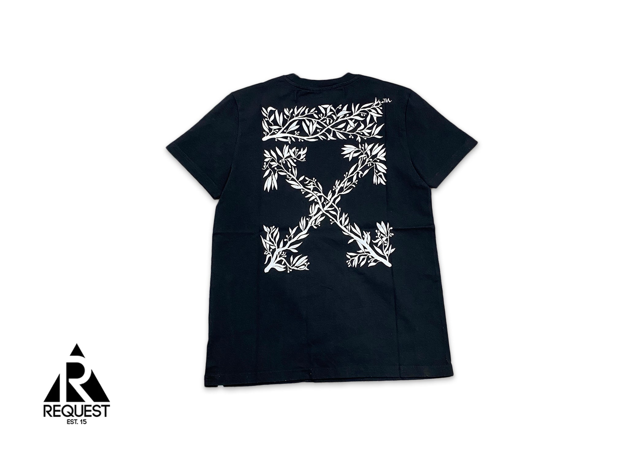 Off-White Leaves Casual Tee "Black"