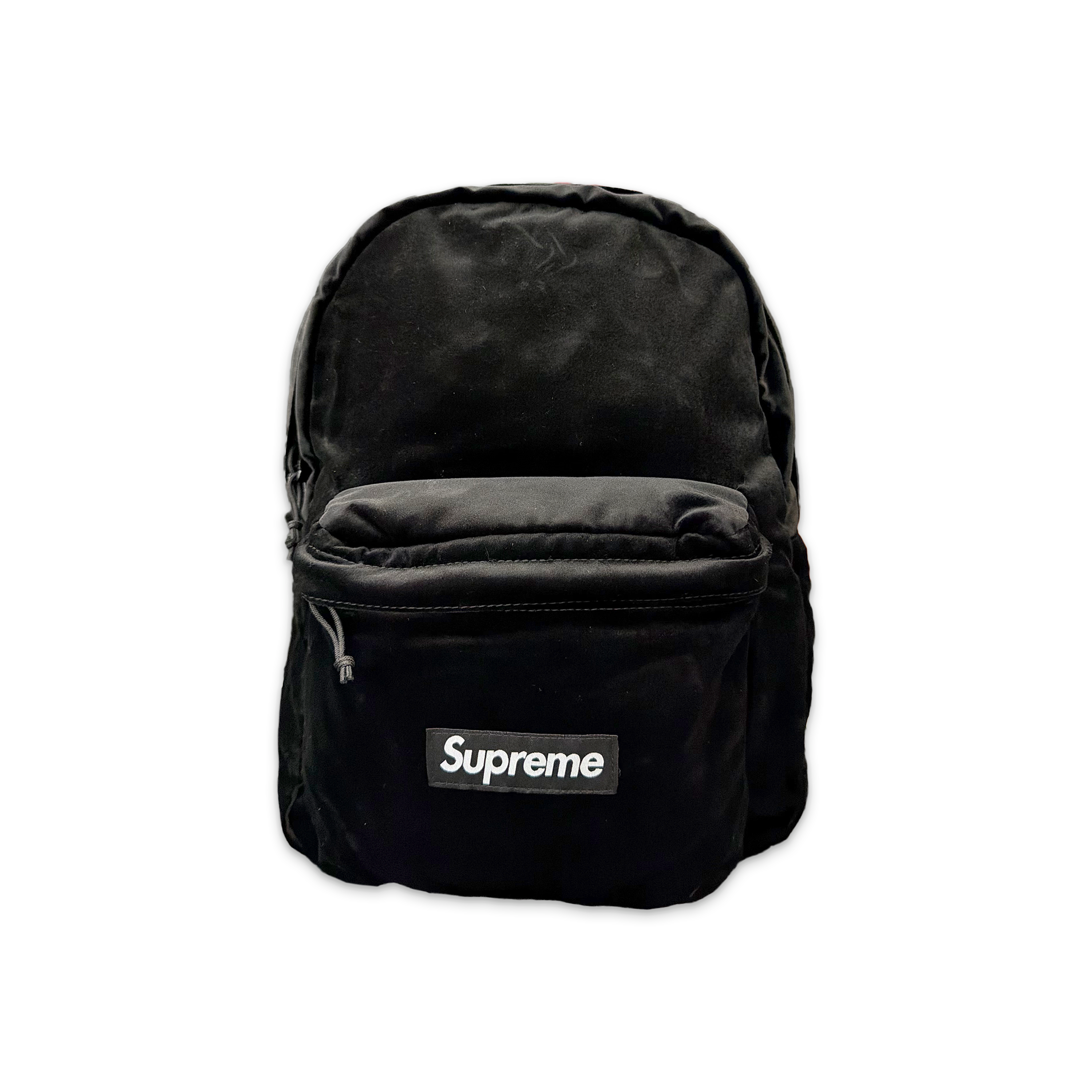 Supreme Velvet Backpack ブラック 25FW Velvet Backpack FW25 