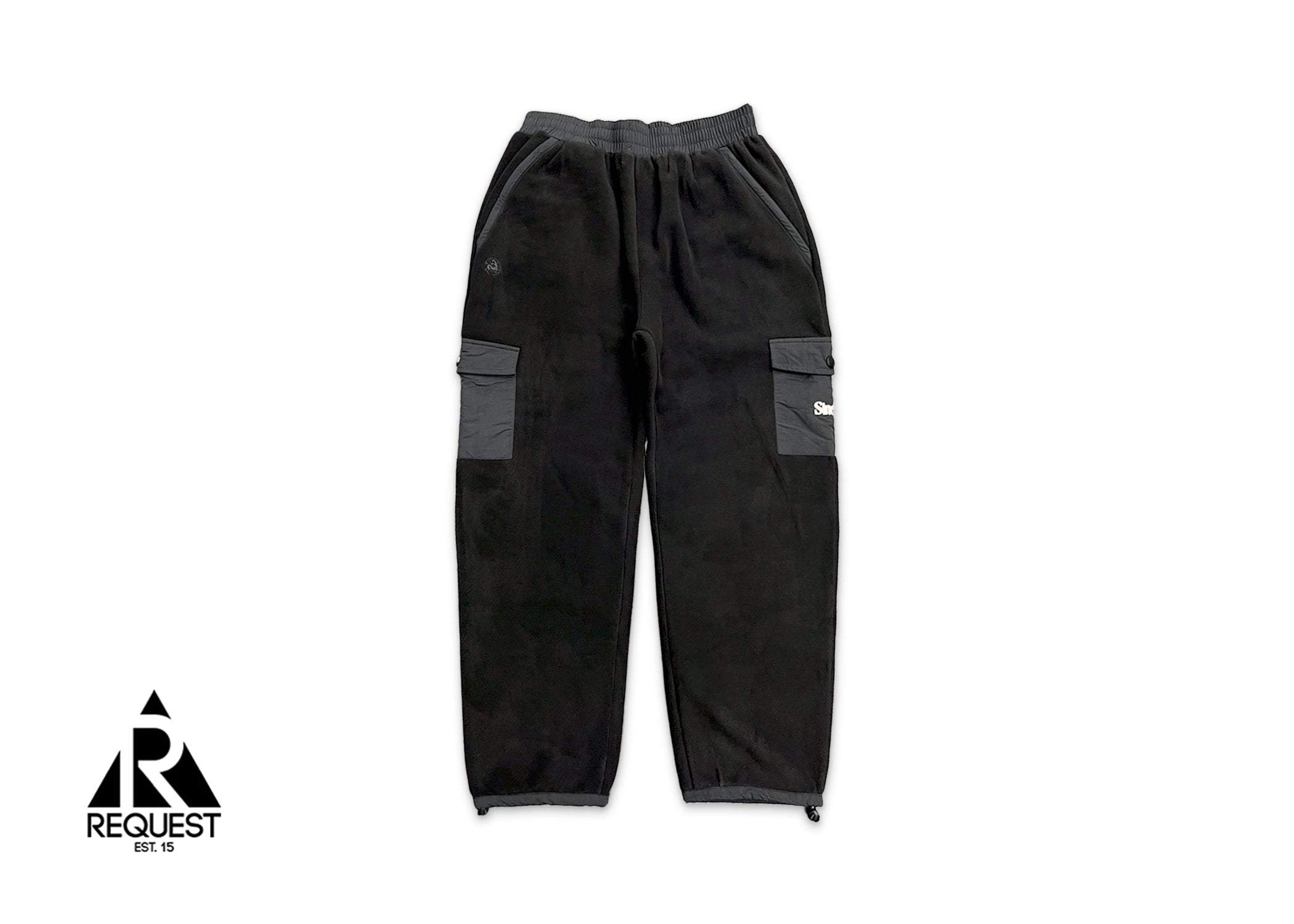 Cargo Pocket Fleece Pants "Black"