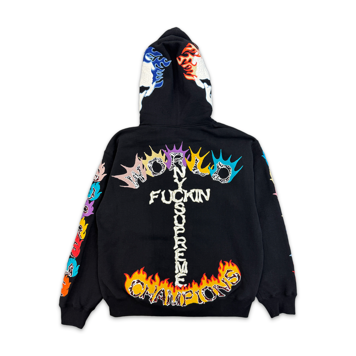 F**k You Zip Up Hoodie "Black" (FW26)