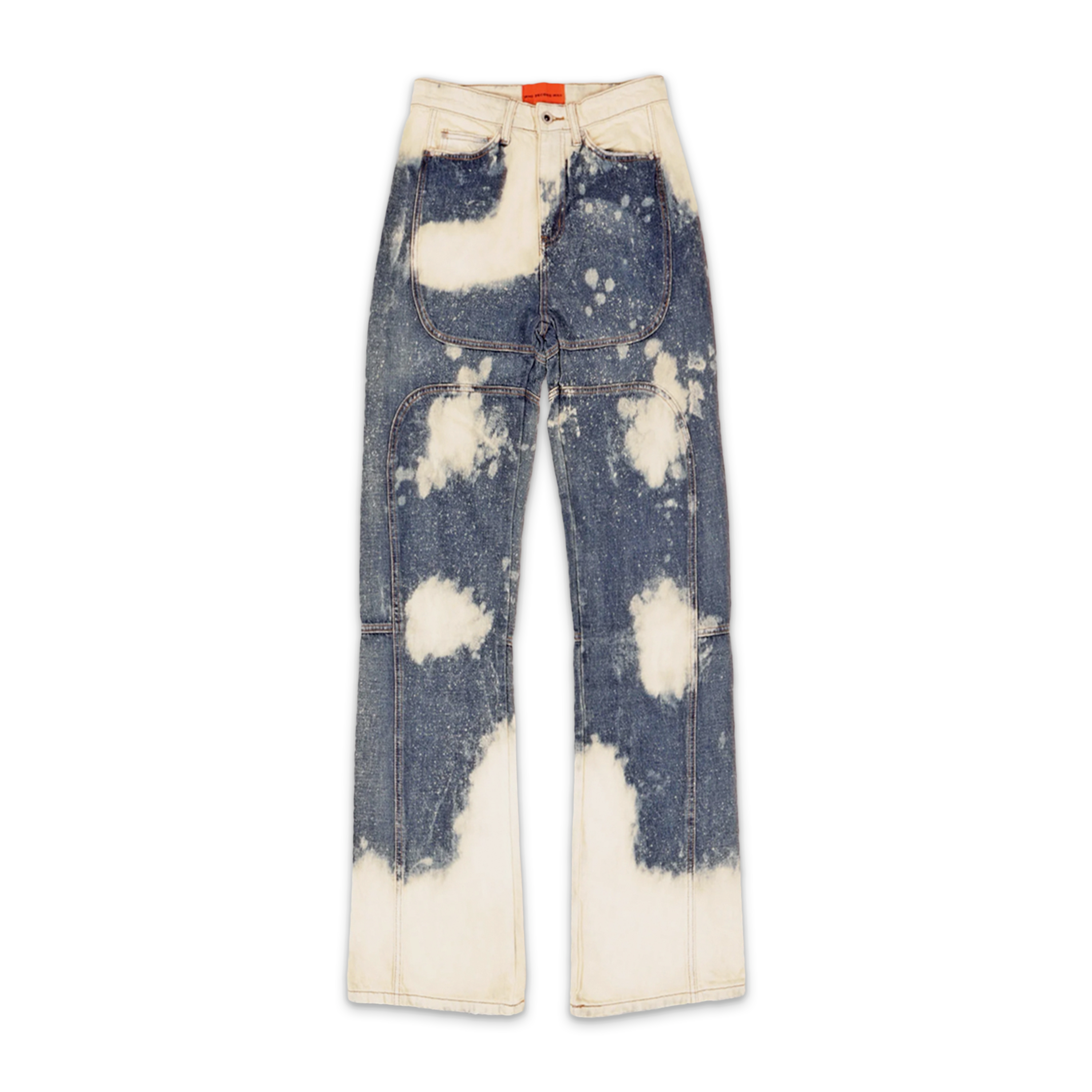 Who Decides War, Bleached Signature Denim "Navy/White"