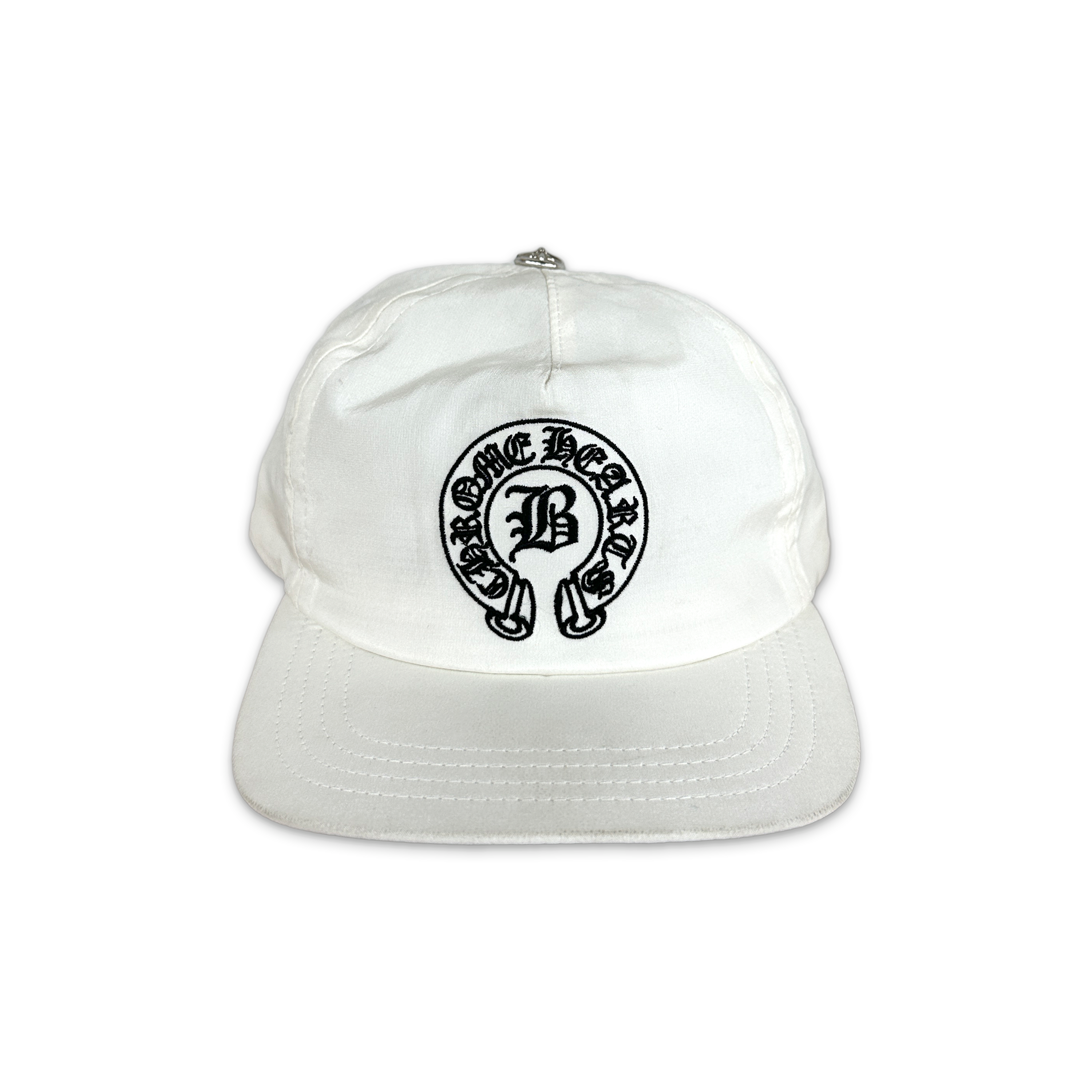 Chrome Hearts, x Bella Hadid Horseshoe Hat "White"