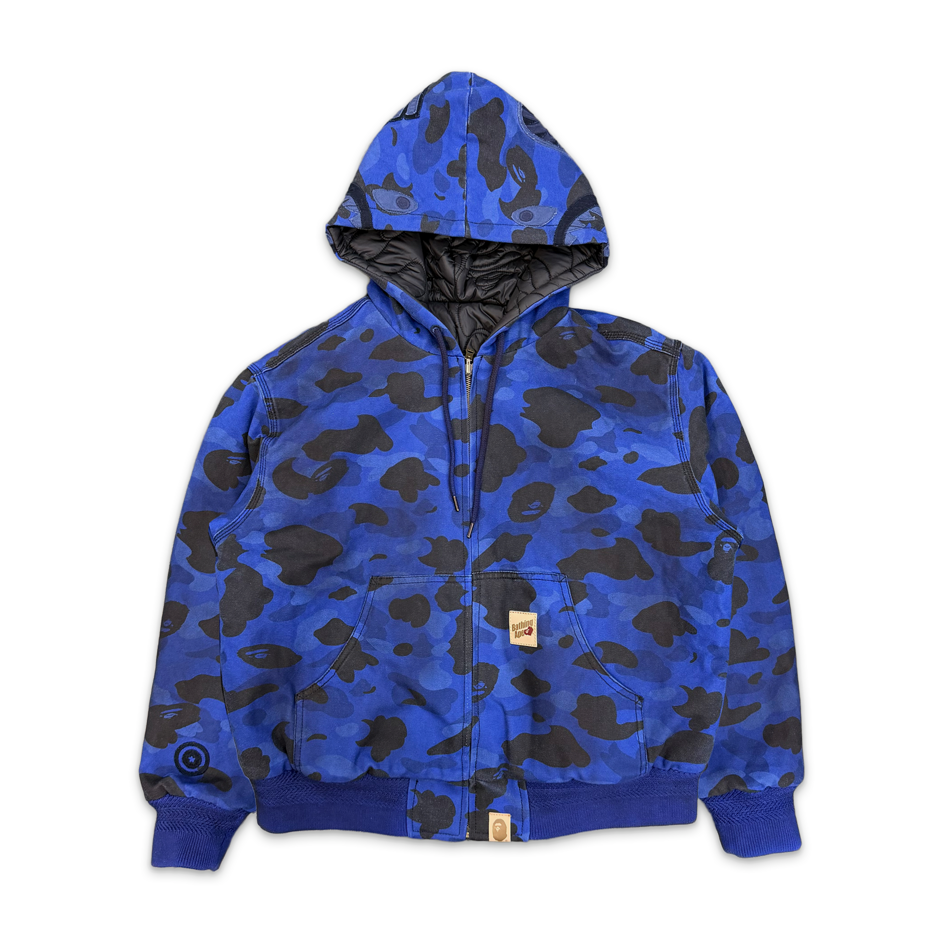 A Bathing Ape ブルゾン ネイビー Reversible Shark Zip Heavy Work Jacket 