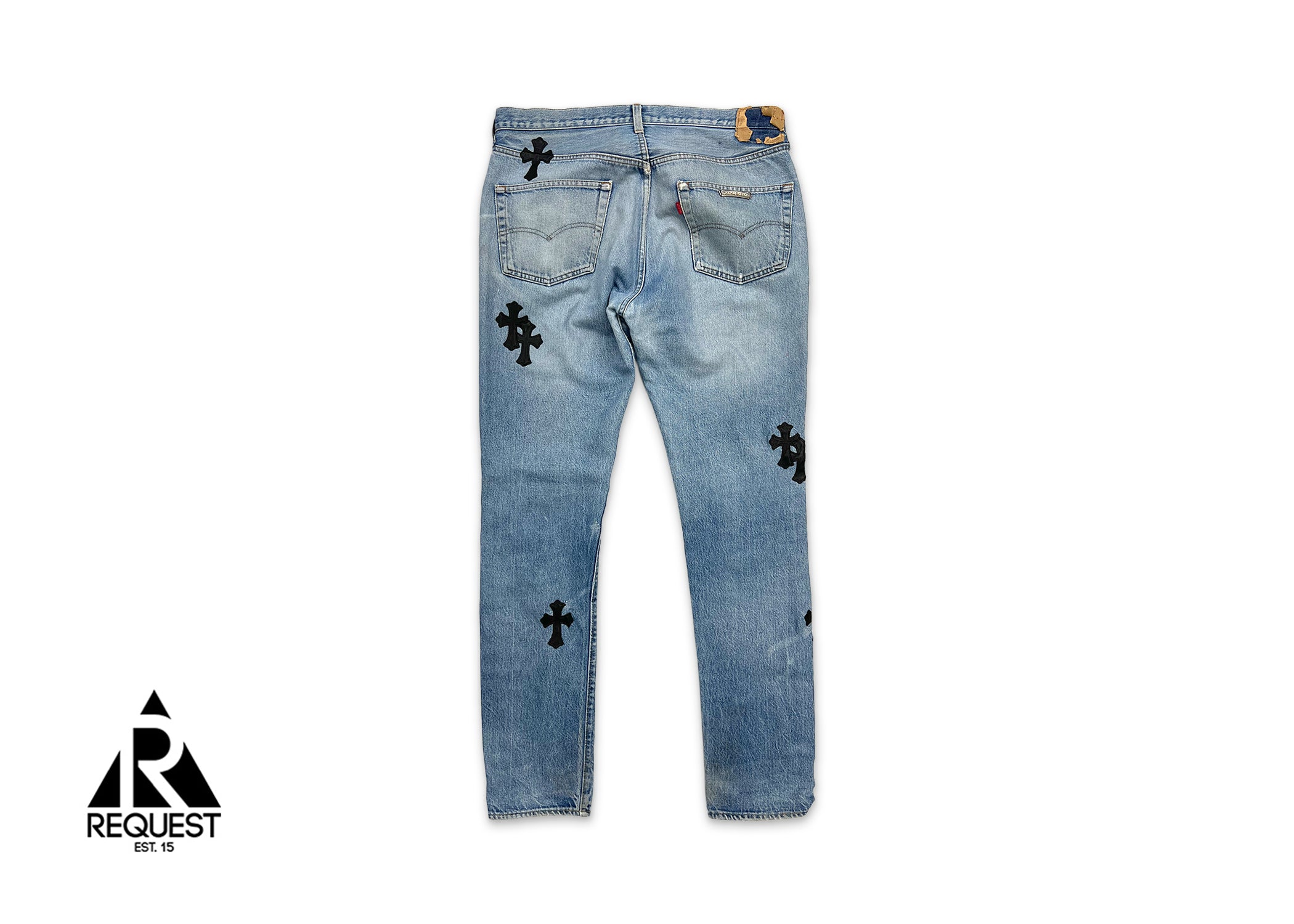 Light Wash Levi's Denim "Black Crosses"