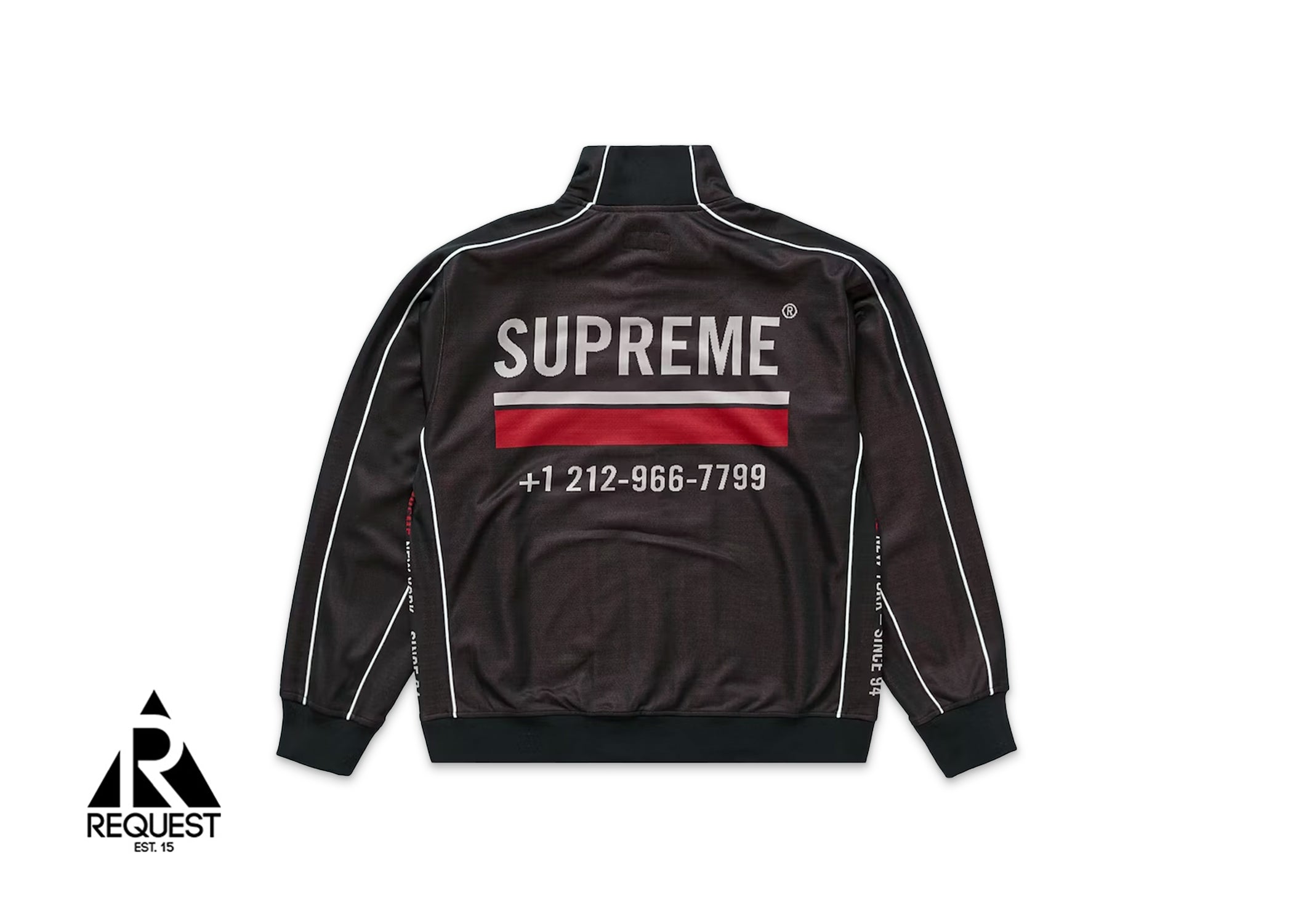 Supreme World Famous Jacquard Track Jacket "Black"