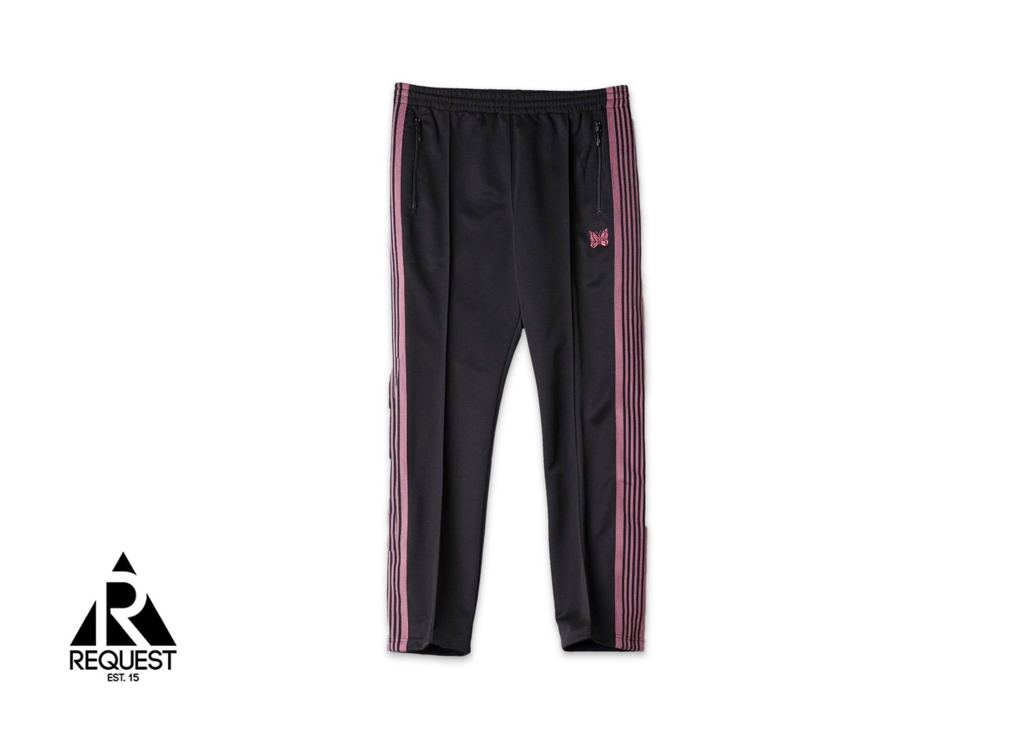 Needles Narrow Track Pant Polly Smooth “Faded Black”