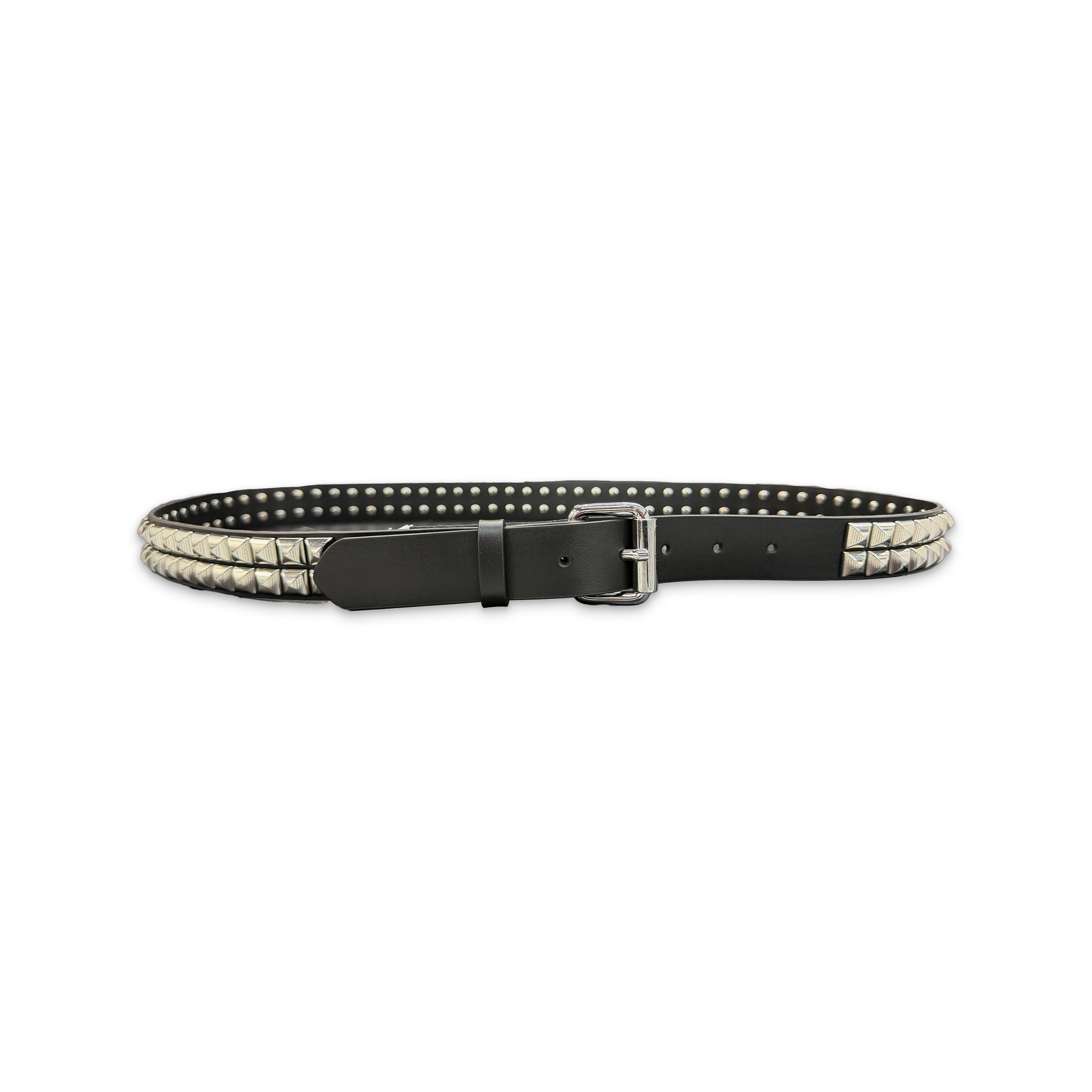 Studded Leather Belt "Black" (SS26)