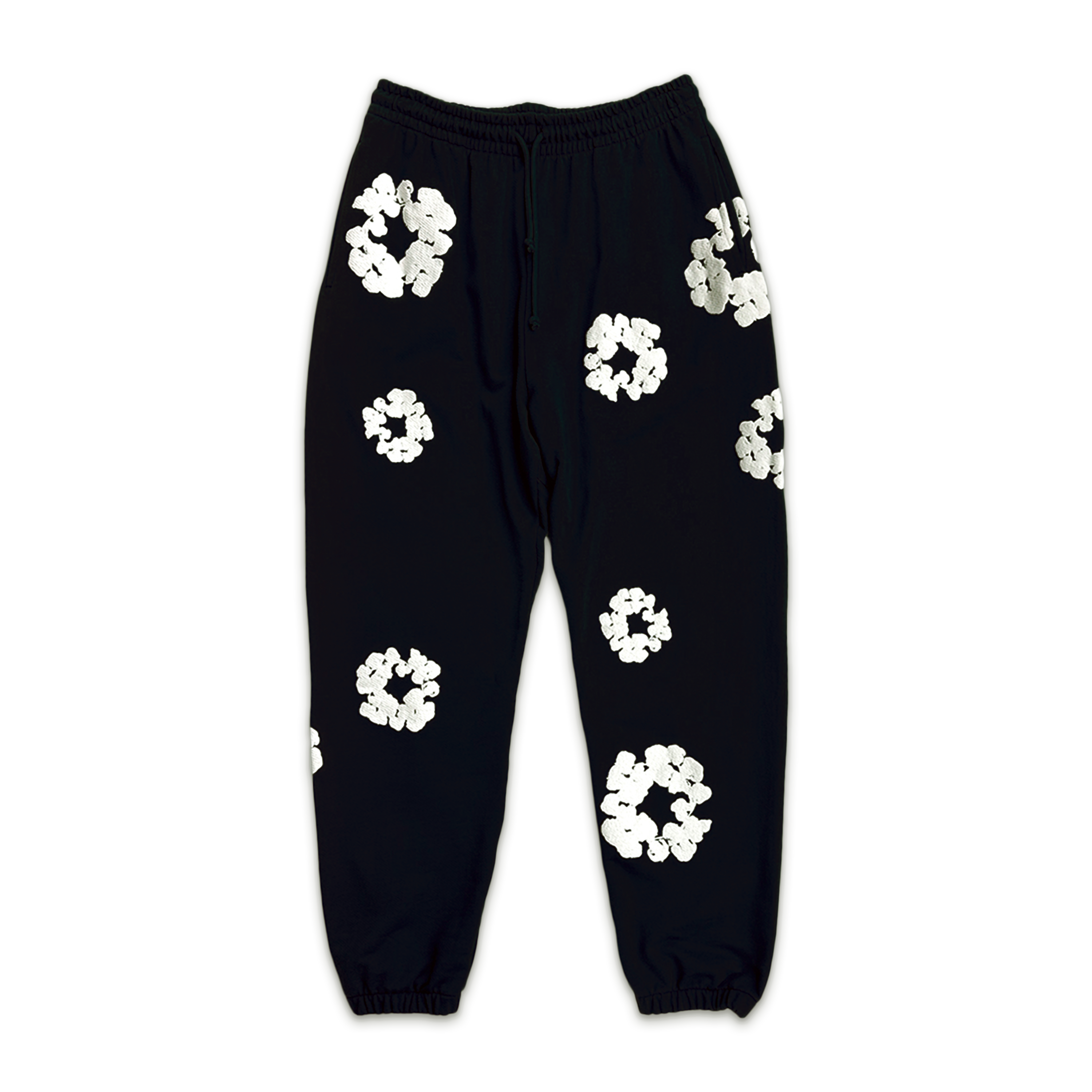 Cotton Wreath Sweatpants "Black"