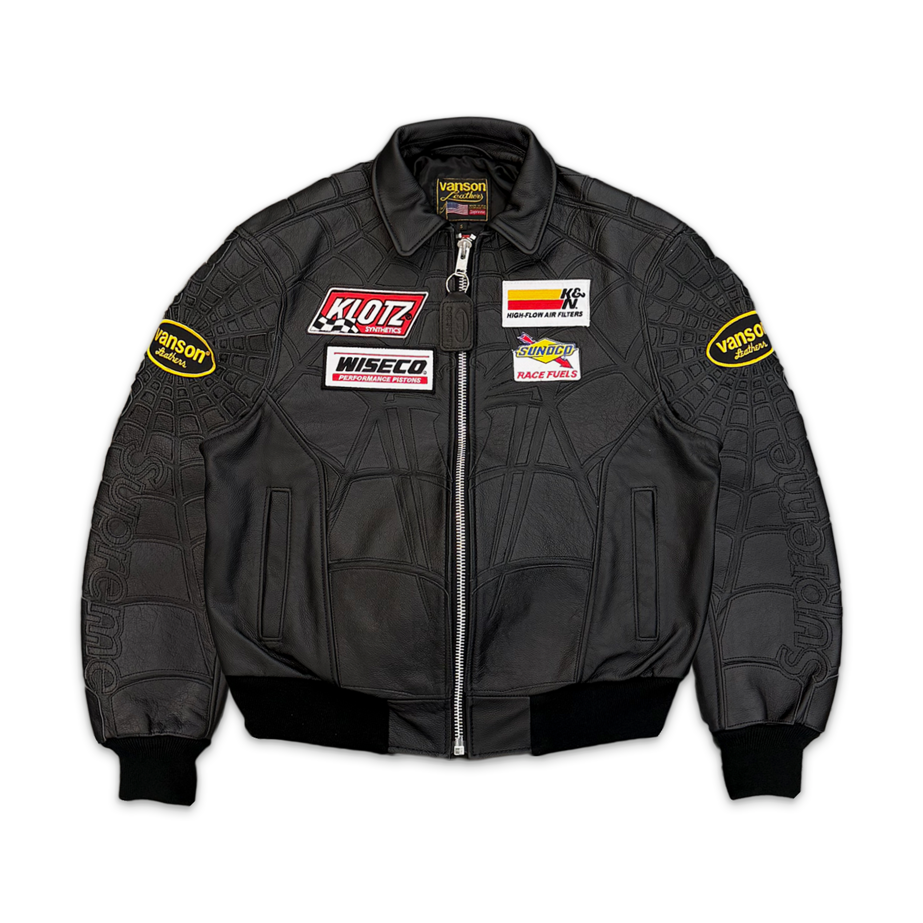 Vanson Leathers Spider-Man Jacket "Black" (SS26)