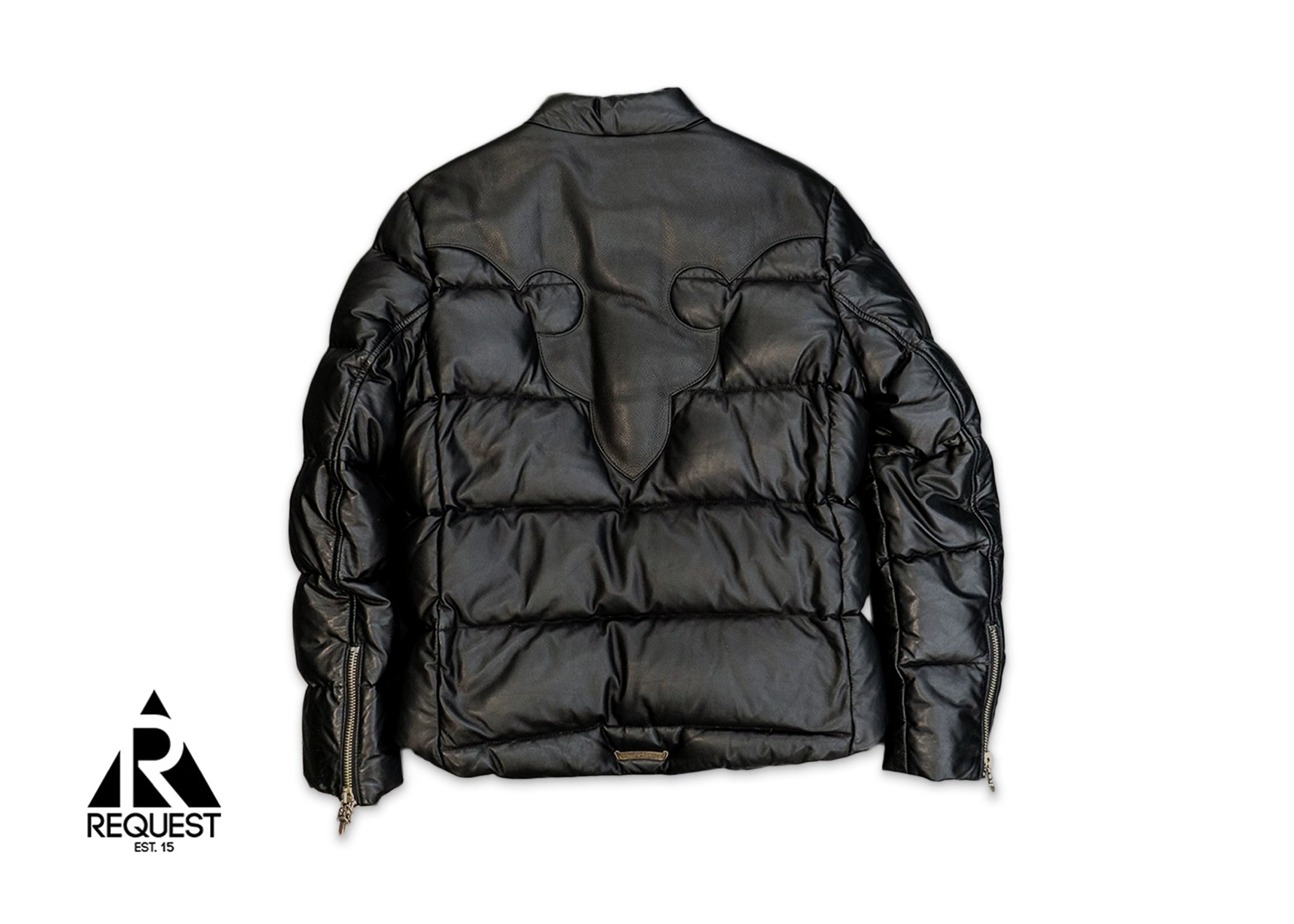 Leather Puffer Jacket - Main Image