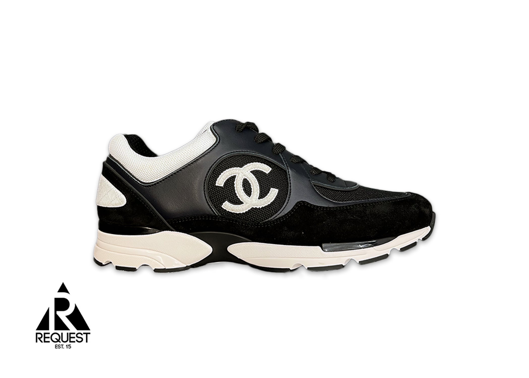 Chanel CC Logo Trainer "Black Leather"