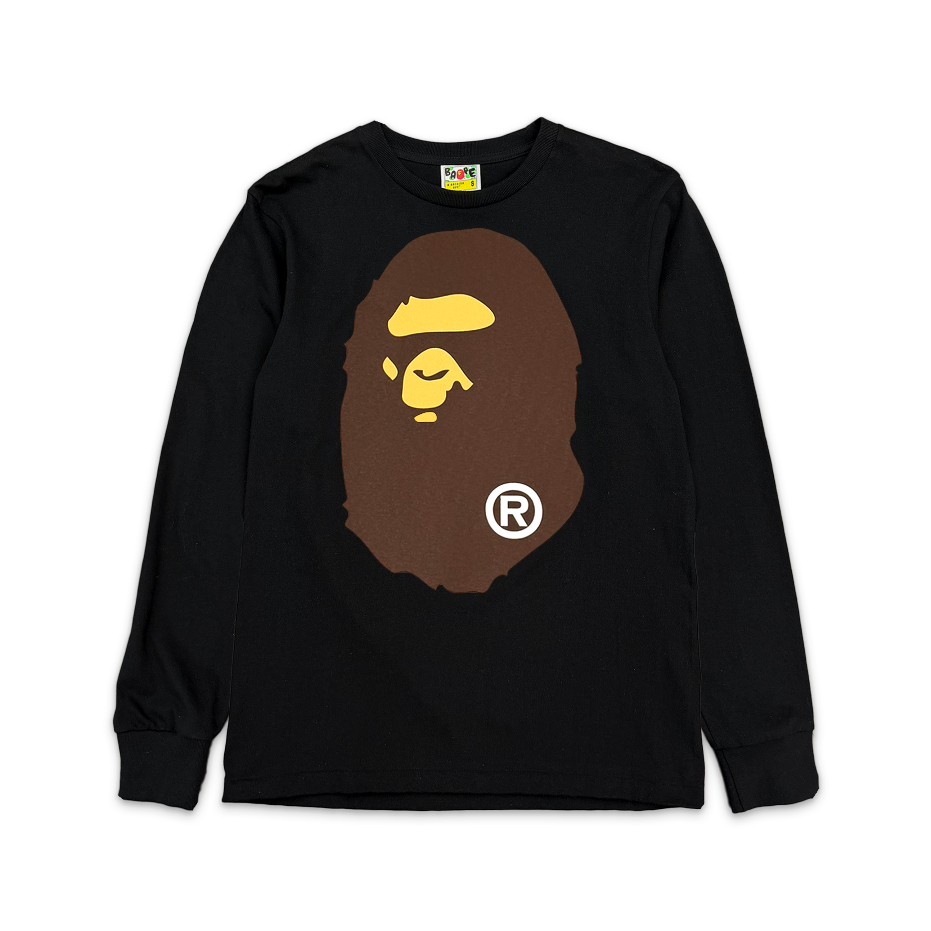 A Bathing Ape (BAPE), BAPE Big Ape Head L/S Tee “Black”