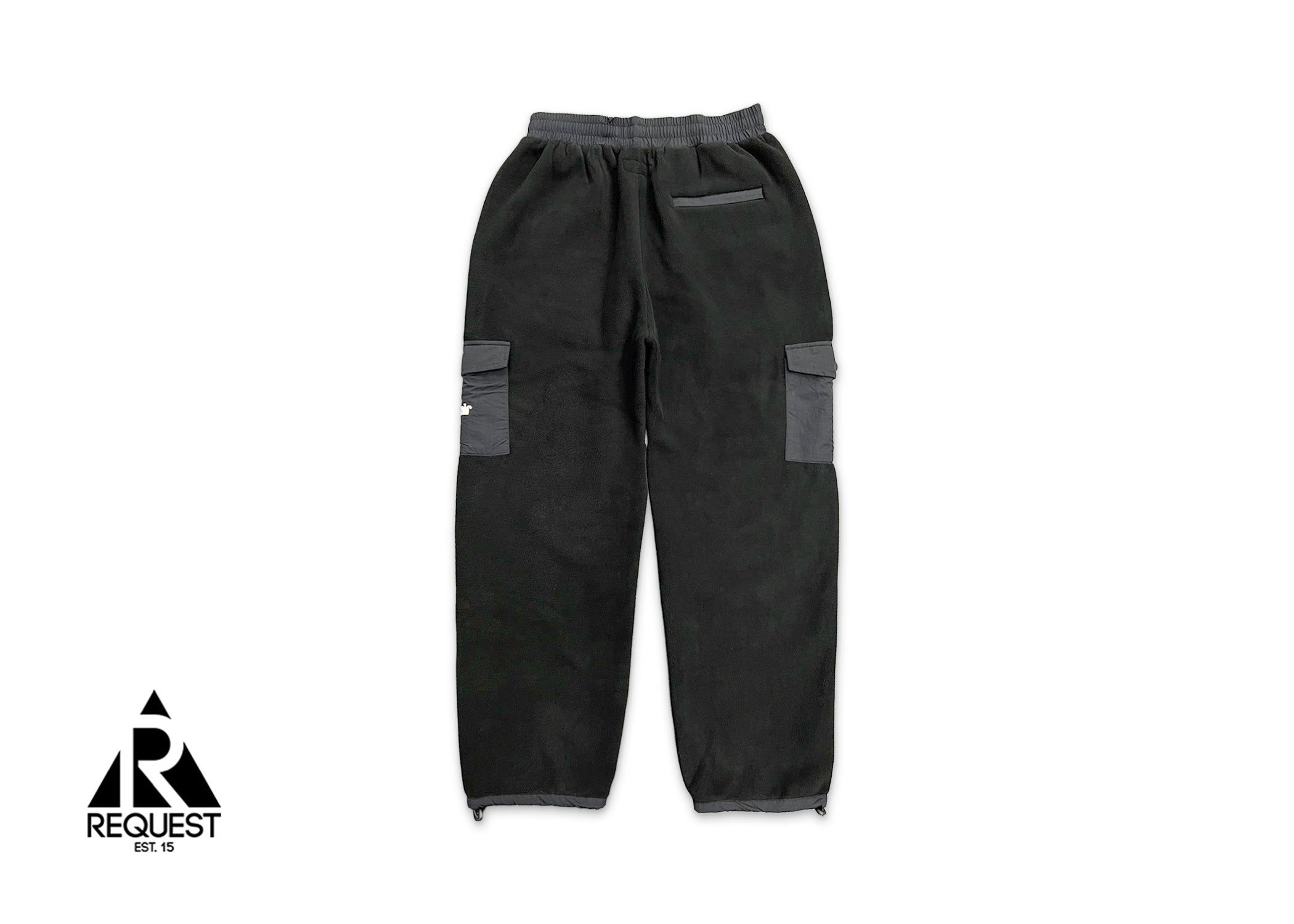 Cargo Pocket Fleece Pants "Black"