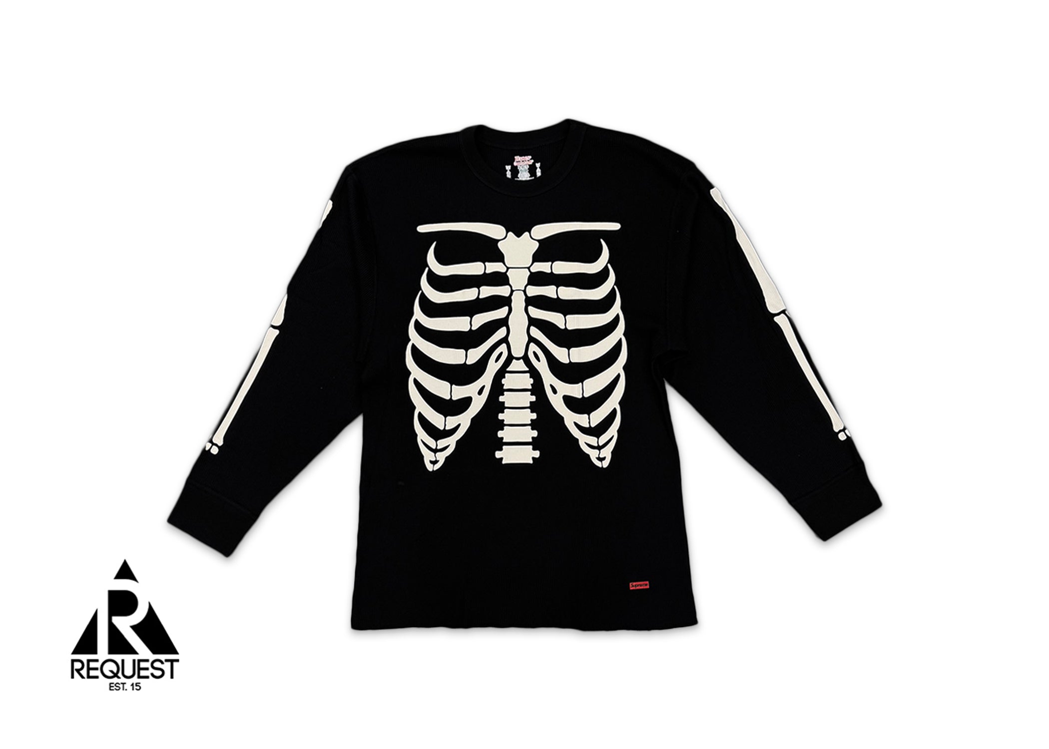 Hanes Bones Thermal Crew "Black"