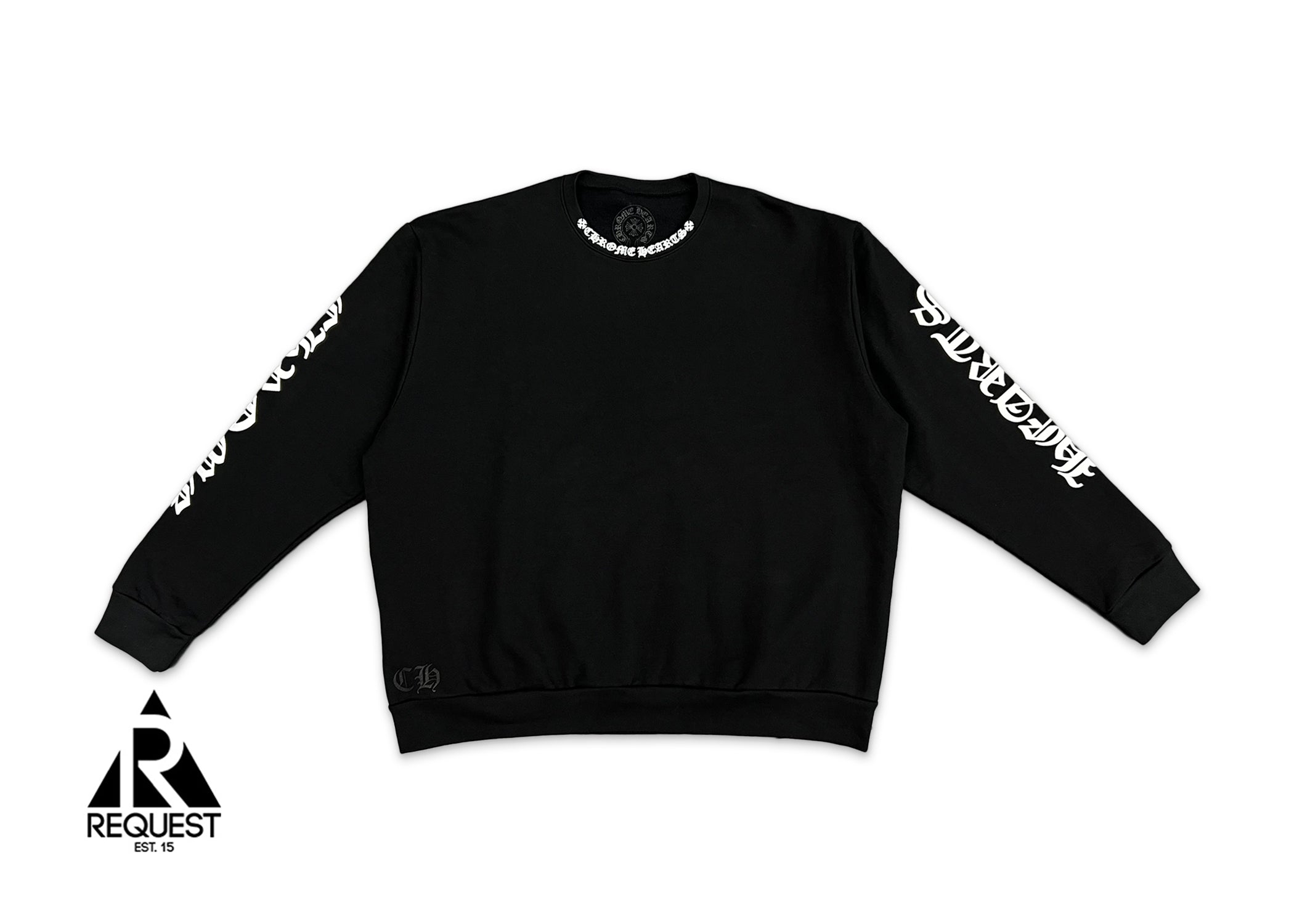 Neck Logo Crewneck  “Black”