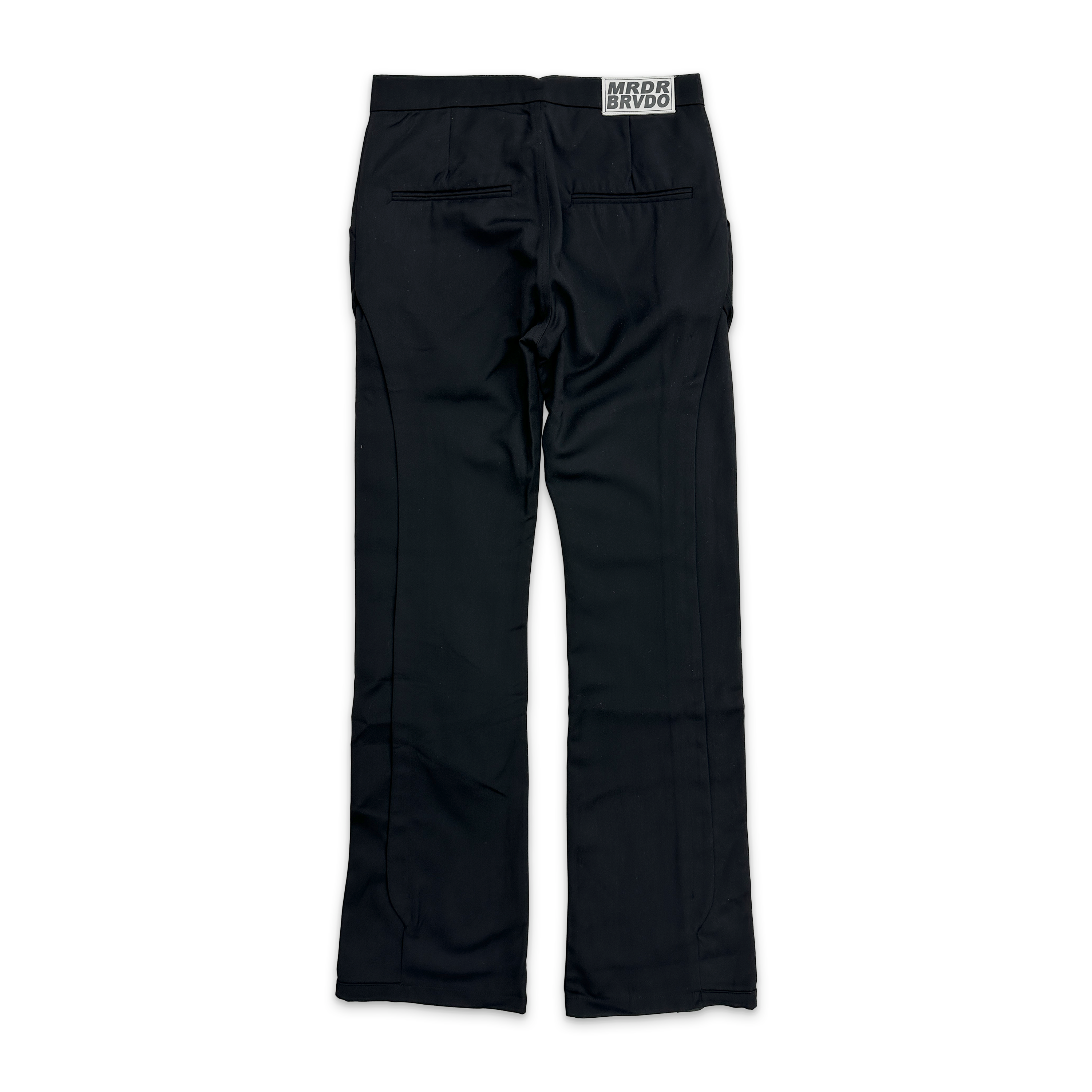 Side Hollow Glass Dress Pant "Coal"