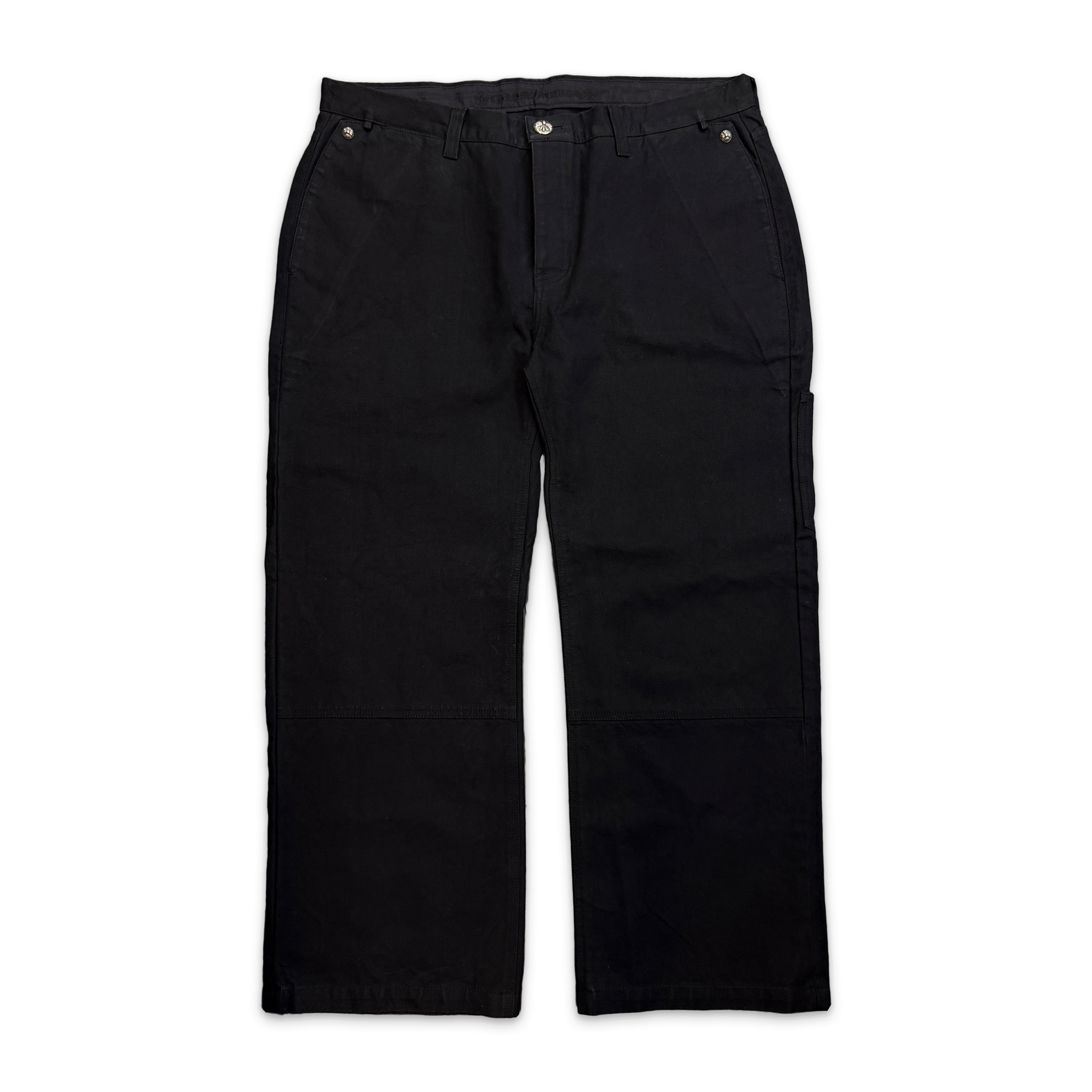 Chrome Hearts, 13 Cross Patch Double Knee Work Pants "Black"
