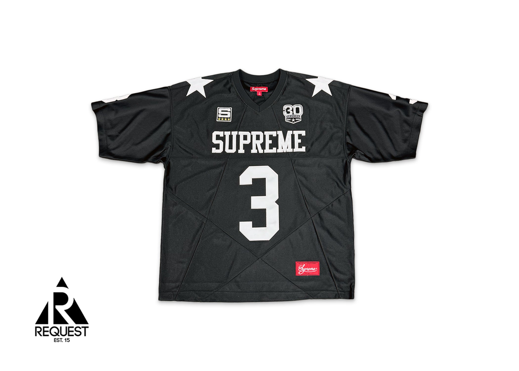 Star Football Jersey "Black"