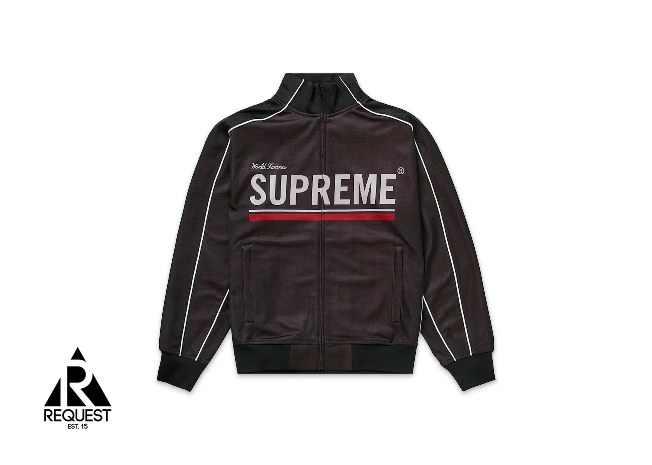 Supreme World Famous Jacquard Track Jacket "Black"
