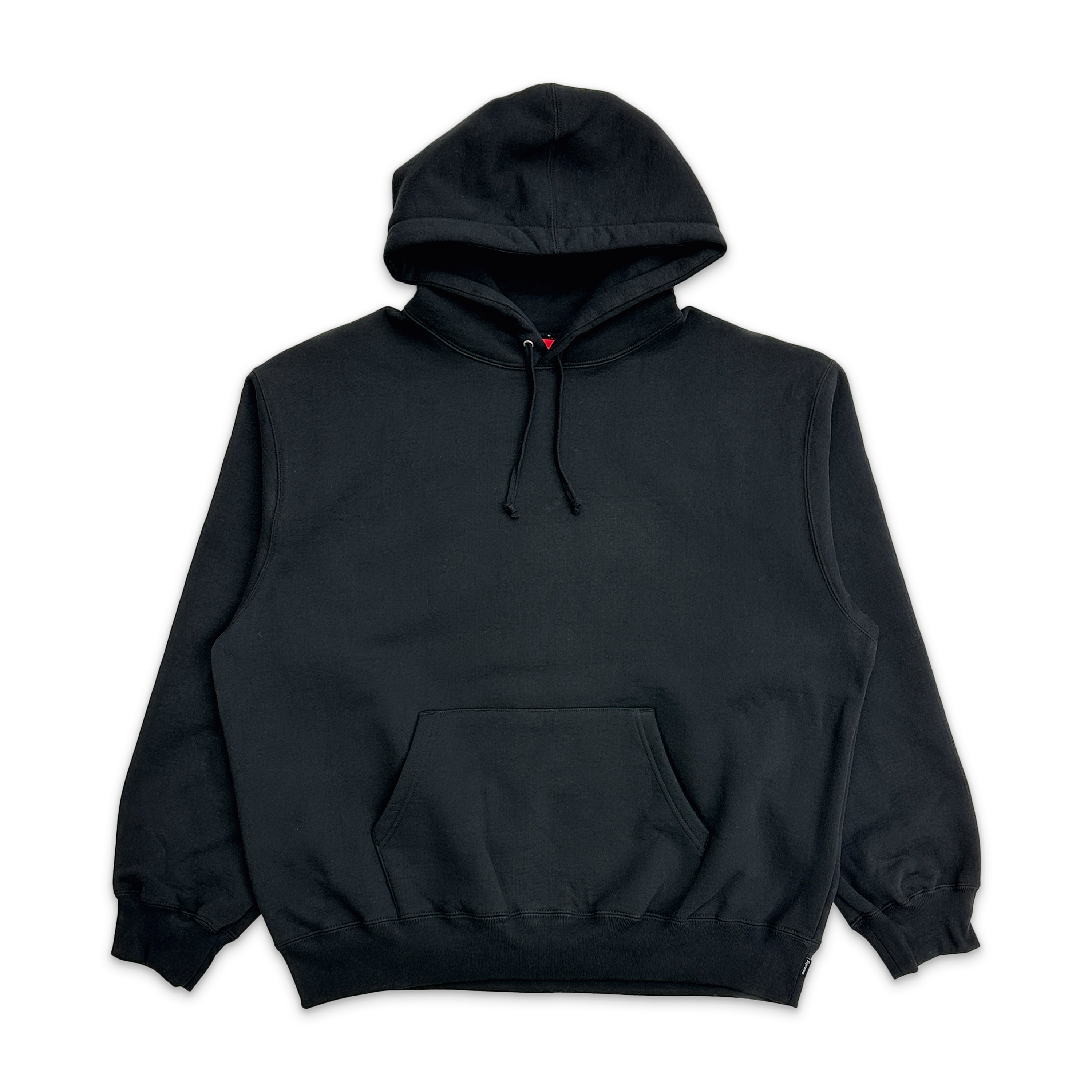 Supreme, Satin Appliqué Hooded Sweatshirt SS26 “Black"