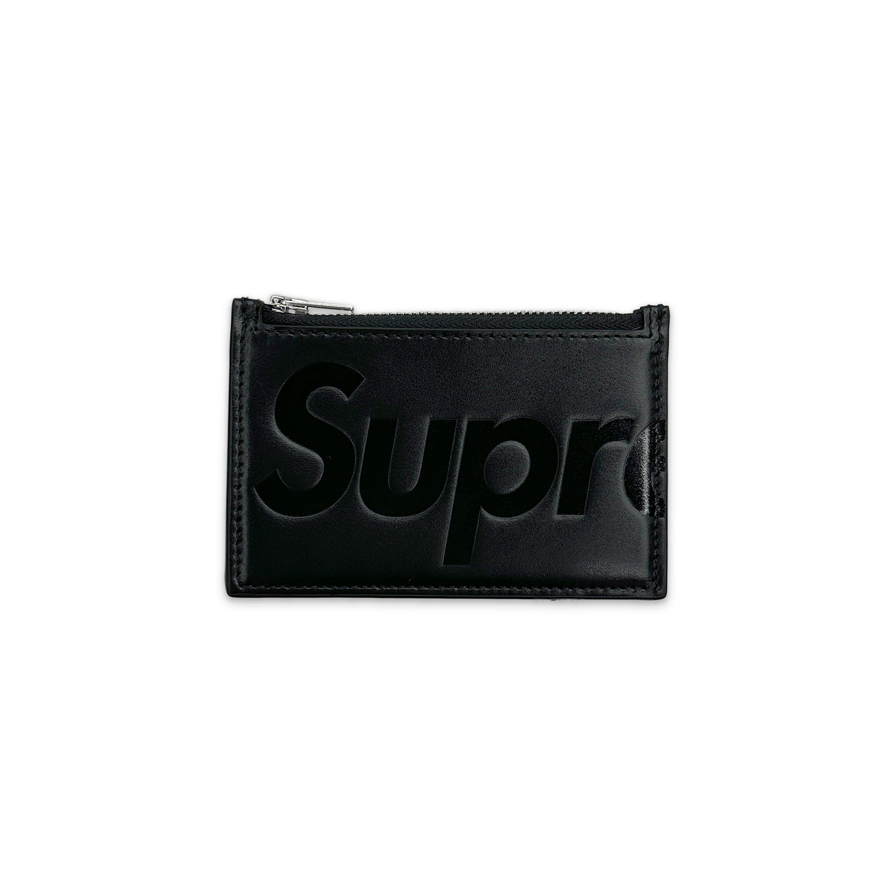 Leather Zip Card Holder "Black"