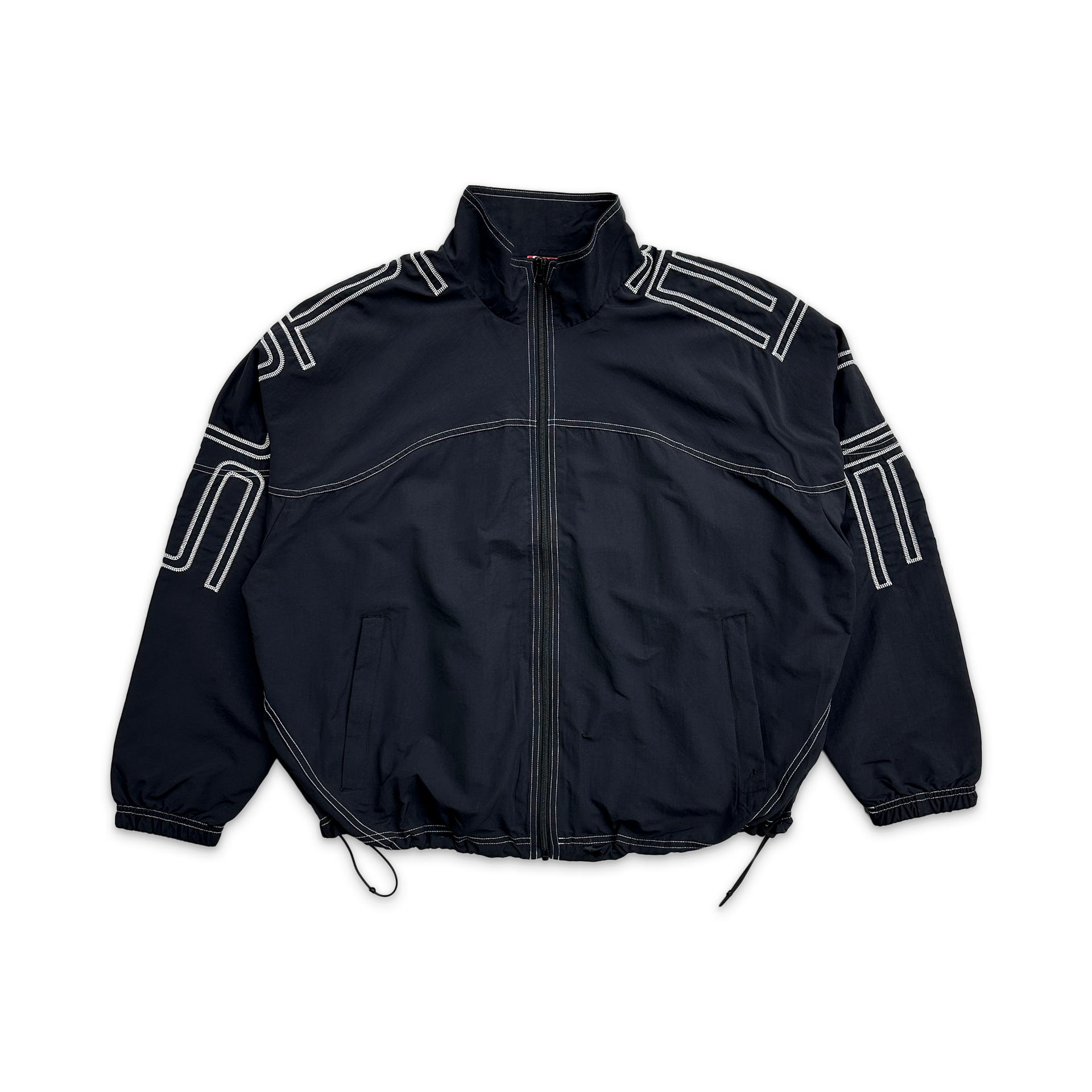 ジャケット・アウター Spellout Embroidered Track Jacket M Supreme Spellout Embroidered Track Jacket (FW23) - $168