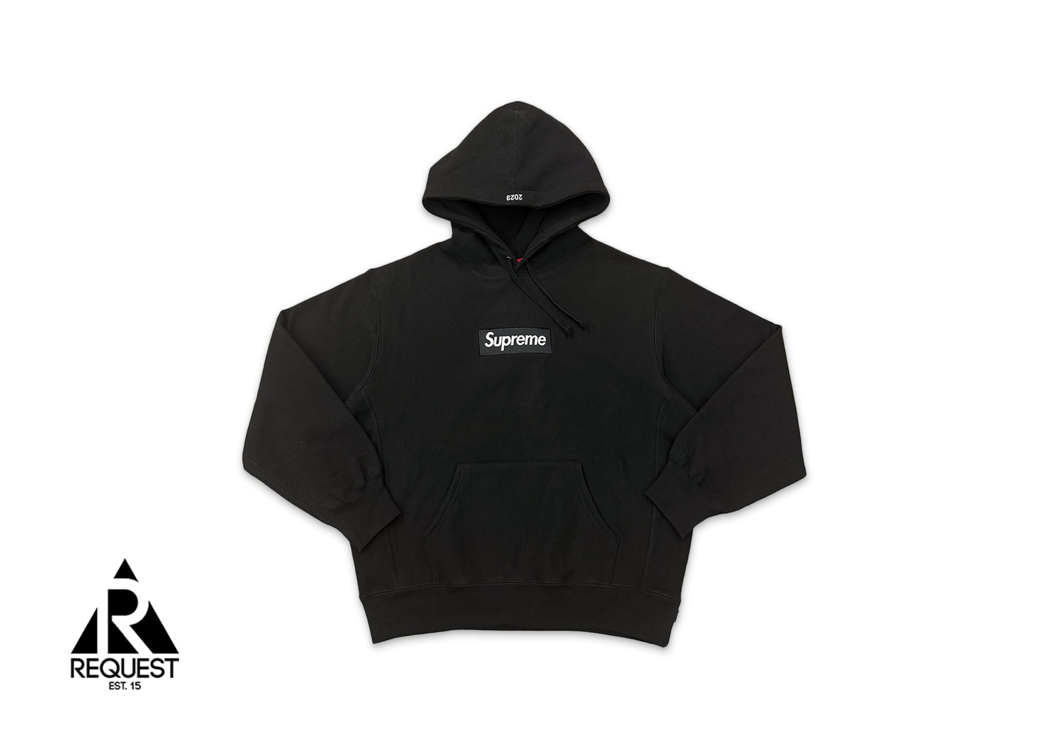 Hooded Box Logo Sweatshirt “Black" FW23 (DOOR BUSTER)