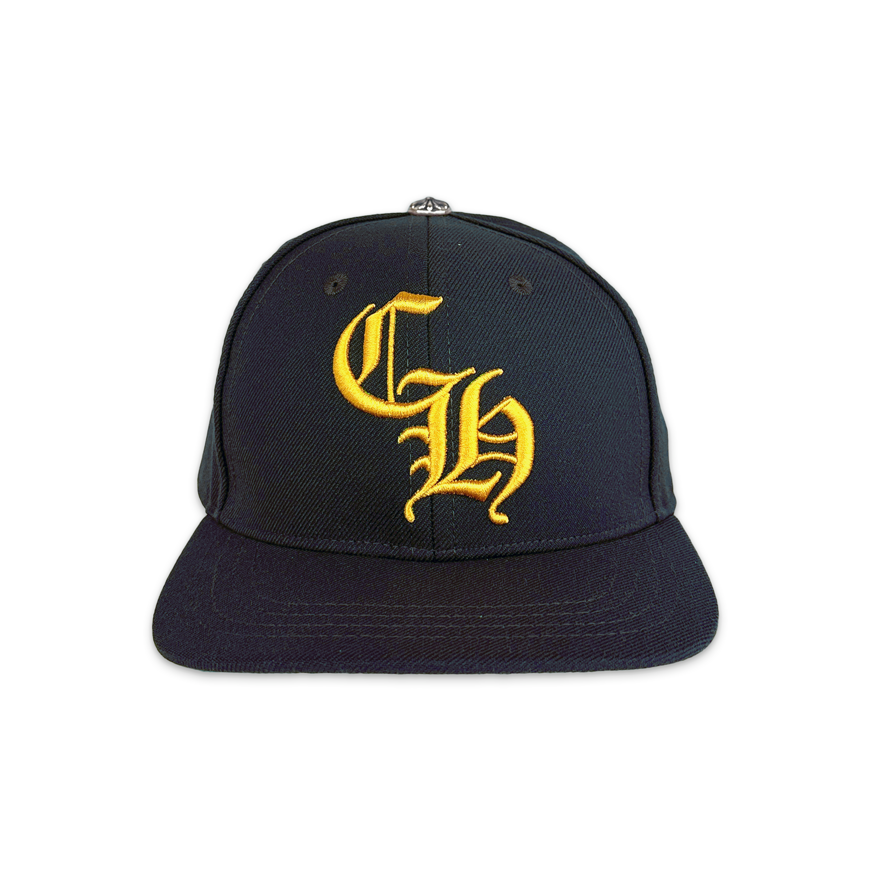 Chrome Hearts, Baseball Snapback Hat "Black/Gold"