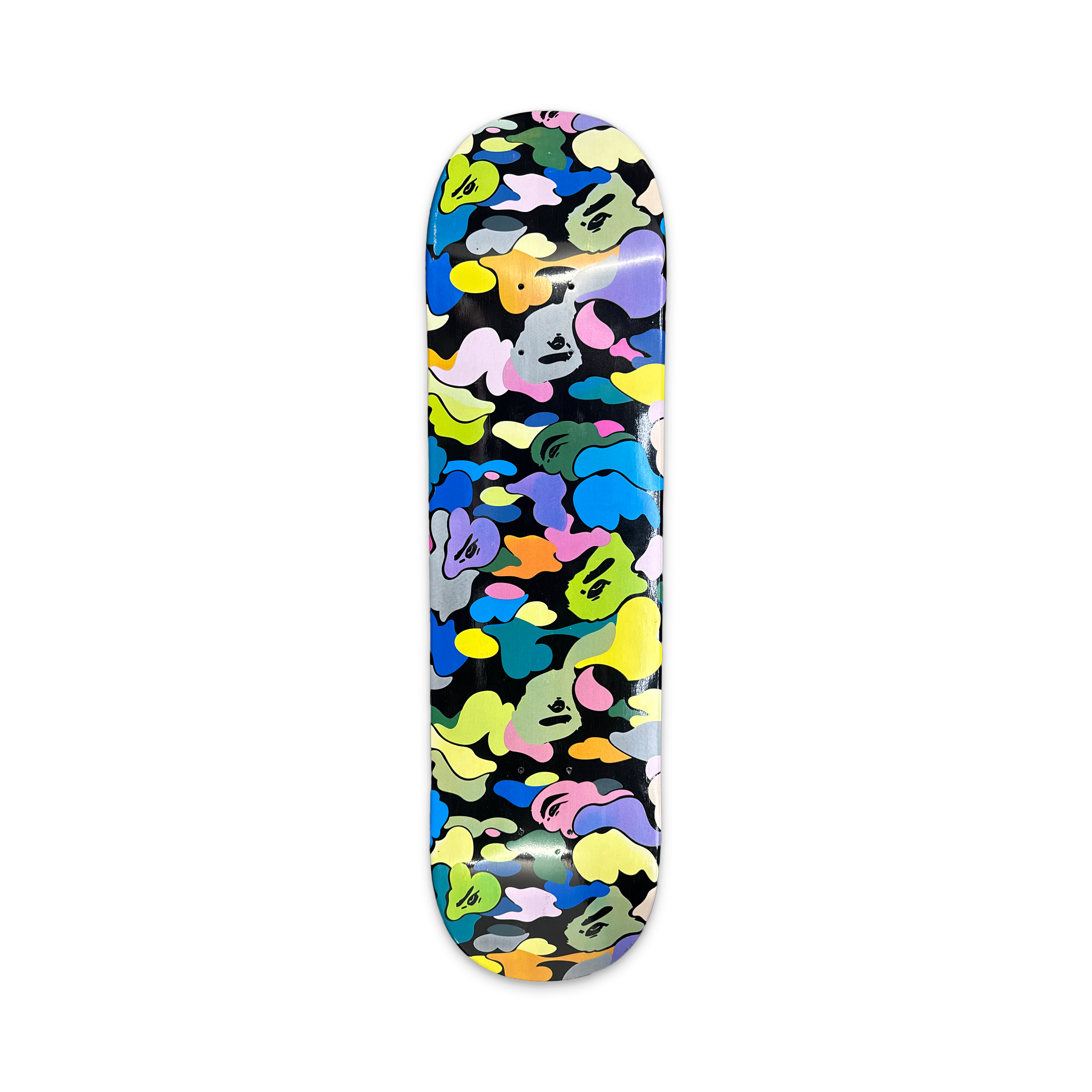 BAPE Multi Camo Skateboard Deck "Black"