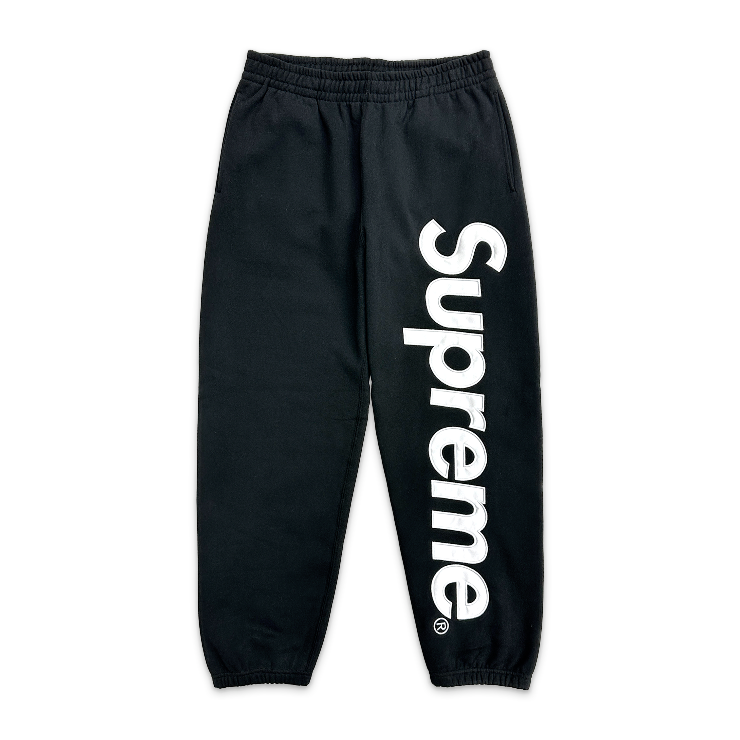 Supreme, Satin Appliqué Sweatpant SS26 “Black"