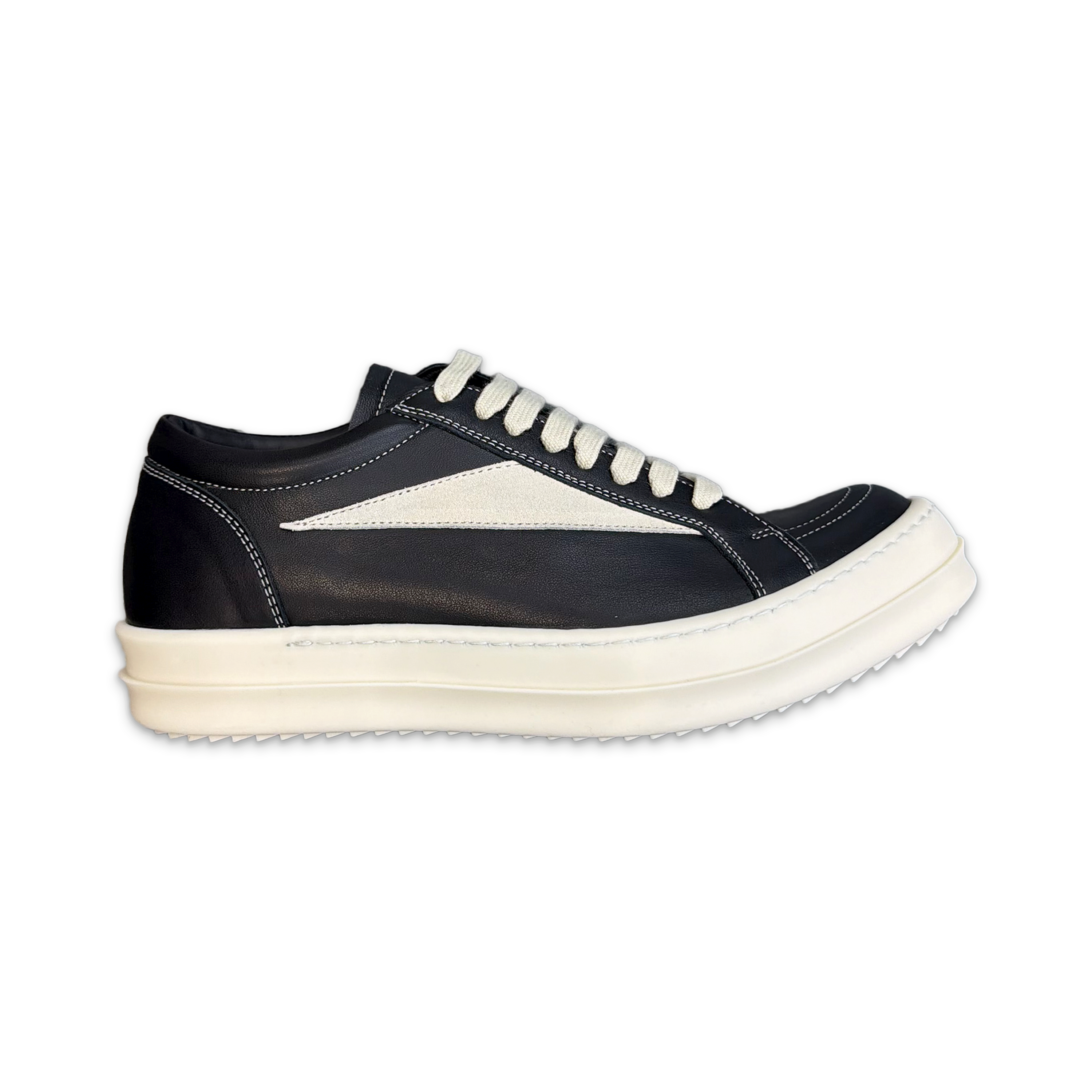 Temple Leather Vintage Sneaks Low "Black Milk" (W)