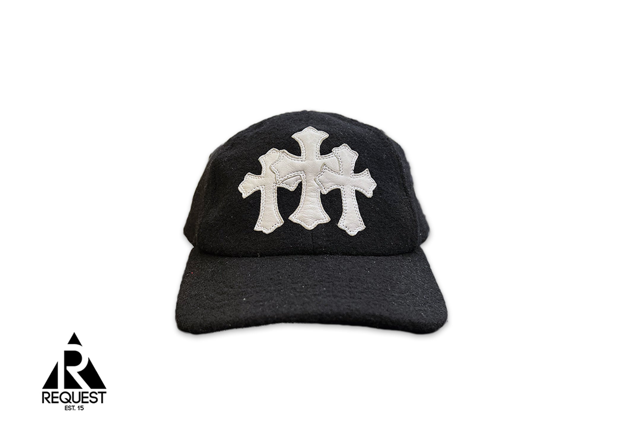 Triple Cross Wool Hat "Black White"