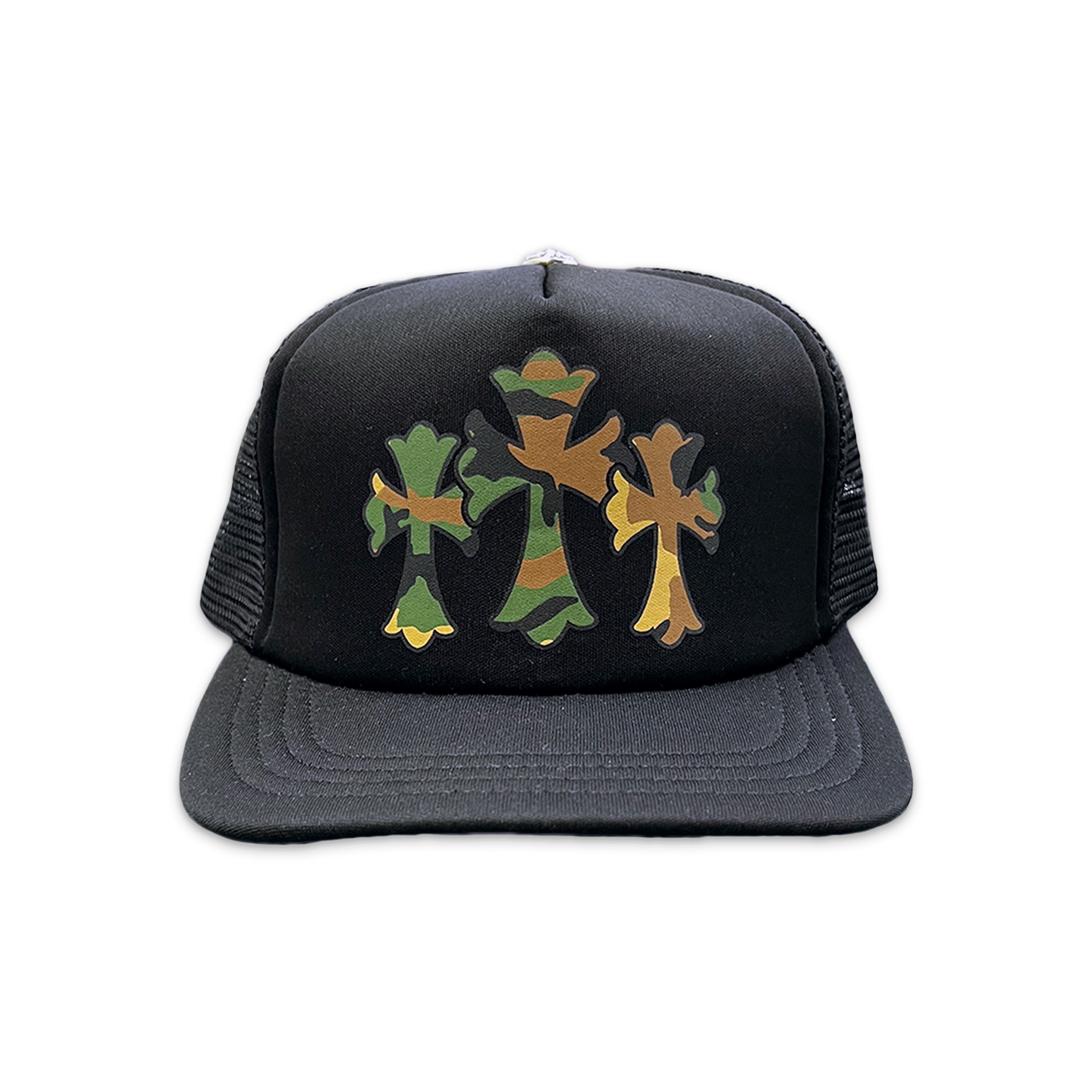 Camo Triple Cross Trucker "Black"