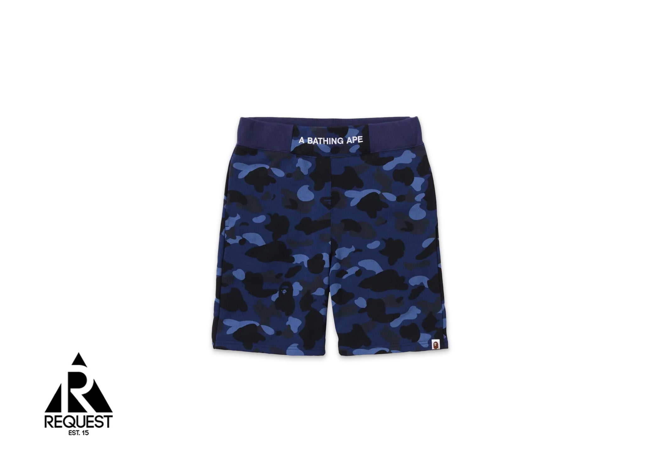 A Bathing Ape BAPE Color Camo Sweat Shorts (SS22) "Navy"