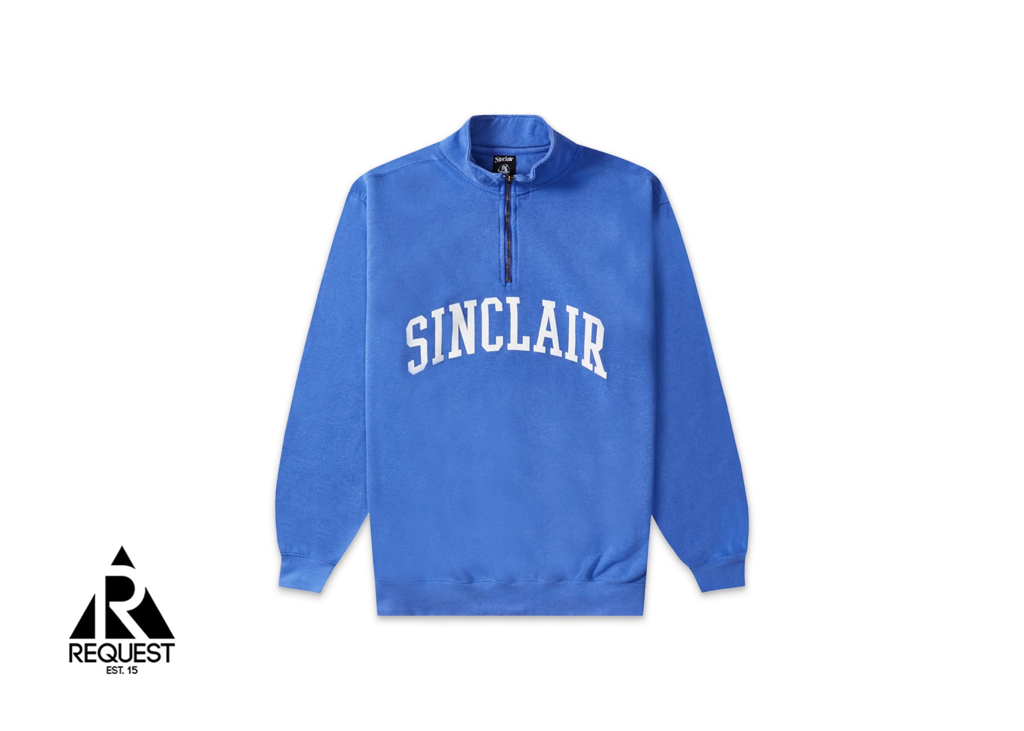 Sinclair Arch Logo Quarter Zip Jacket "Flo Blue"