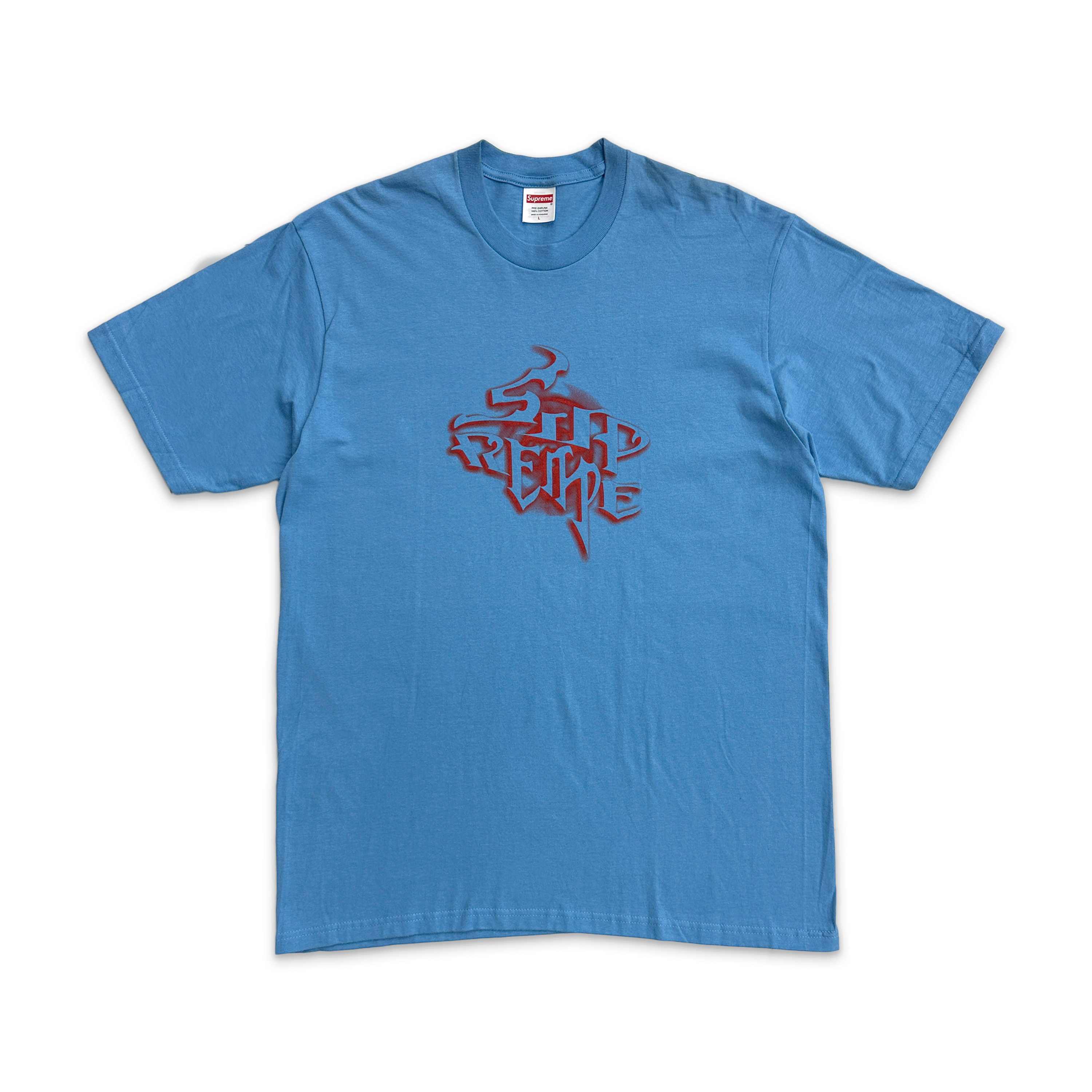 Supreme, Smoke Tee FW24 "Light Blue"