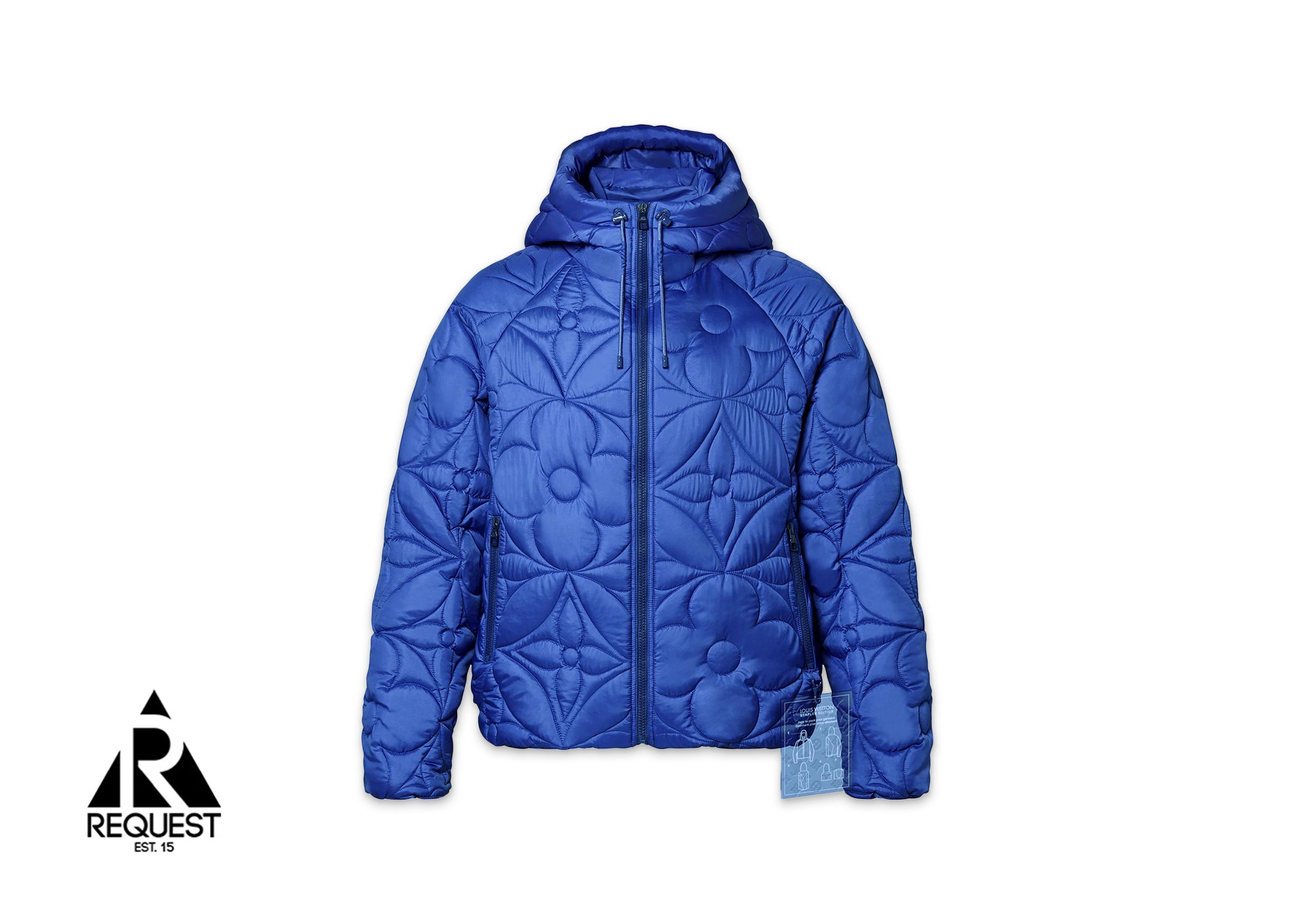 Louis Vuitton LVSE Flower Quilted Hoodie Jacket "Blue"